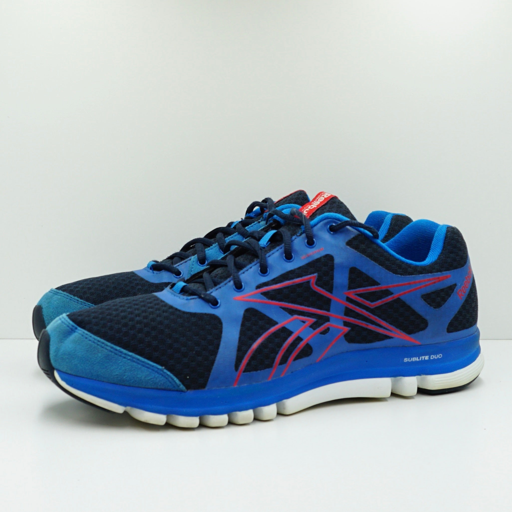 Reebok Sublite Duo Run Running Navy Blue Red