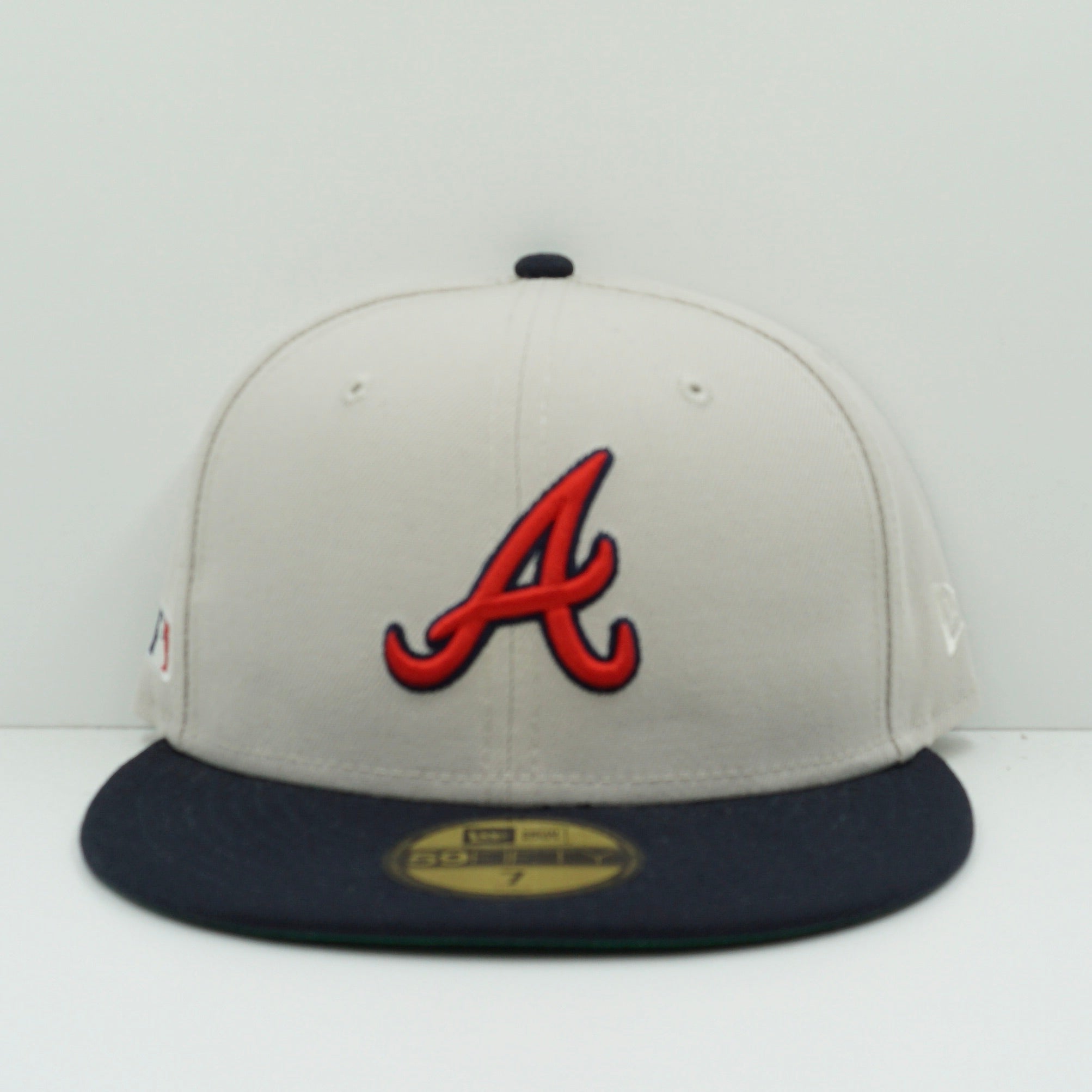 New Era Atlanta Braves Farm Team Stone Throwback Fitted Cap