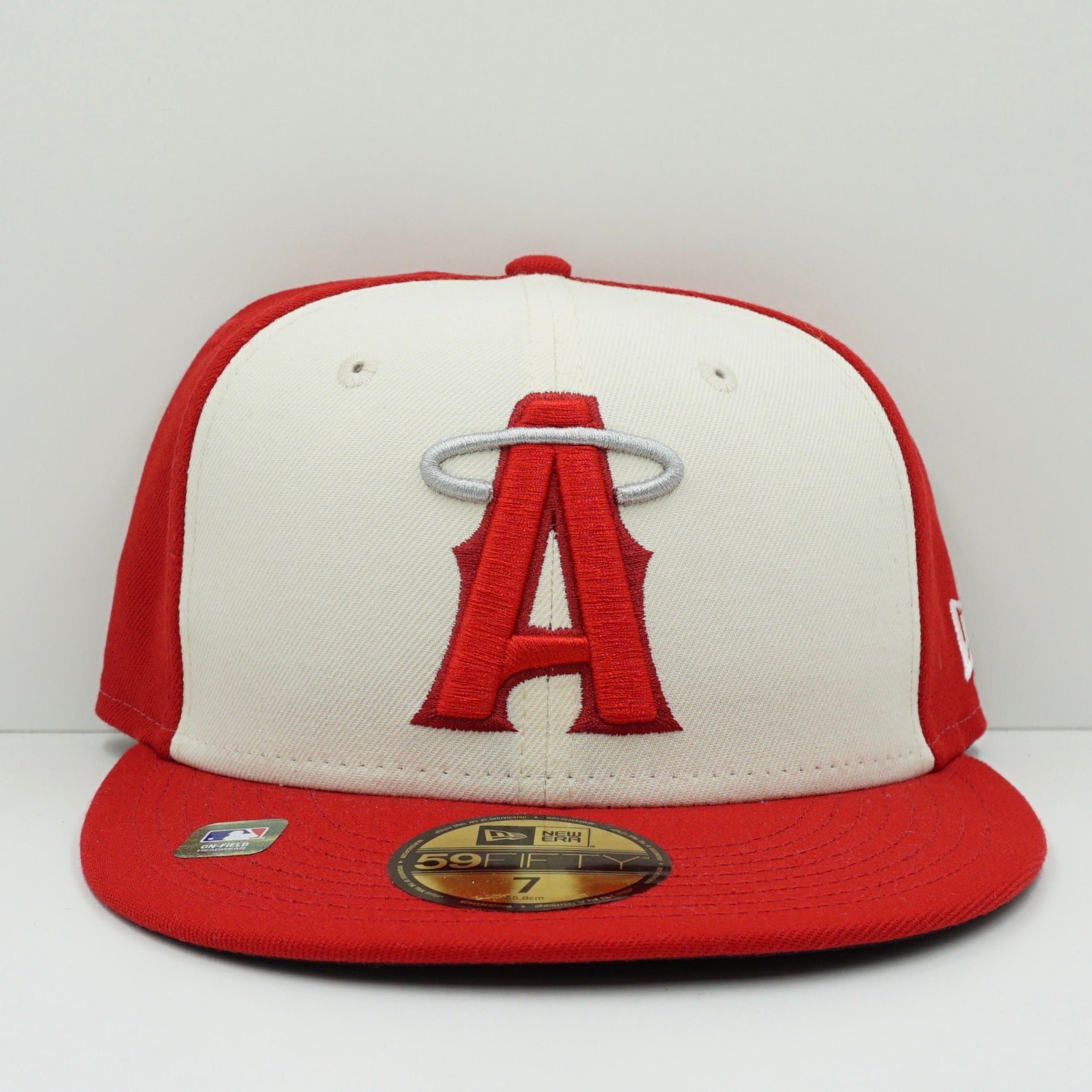 New Era Los Angeles Angels City Connect Beige Red Fitted Cap