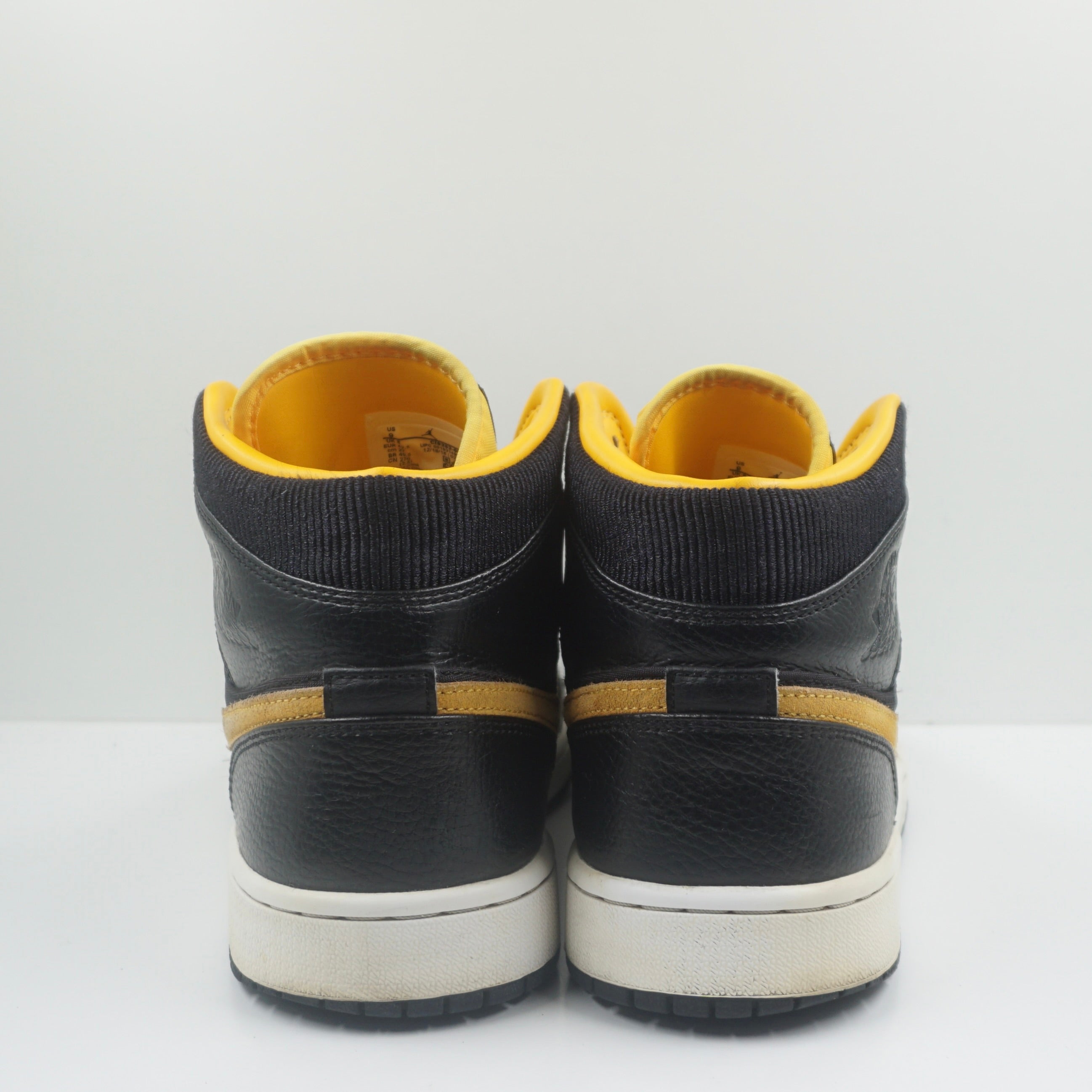 Jordan 1 Mid Black University Gold
