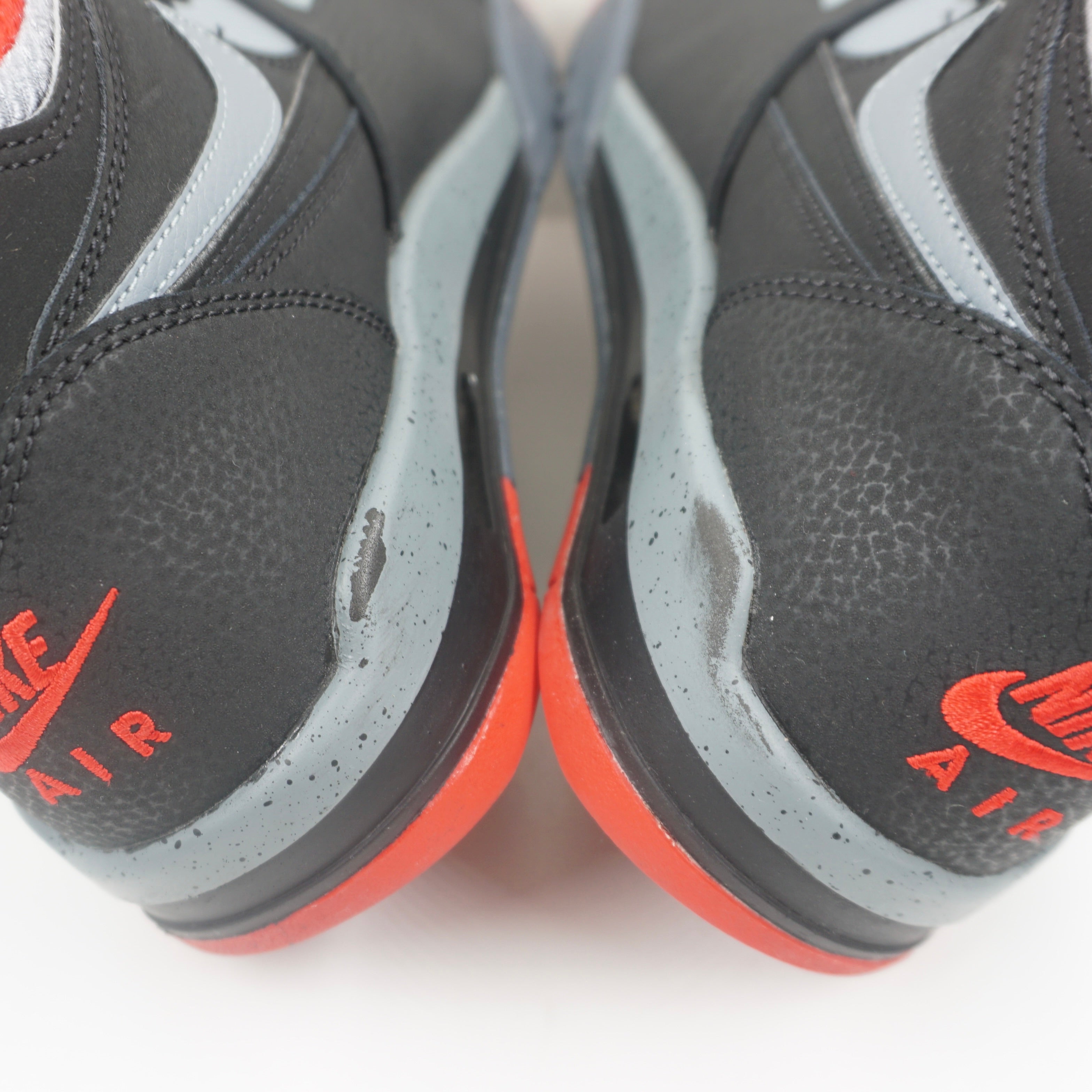 Nike Air Flight 89 Black Dark Magnet Grey University Red (GS)