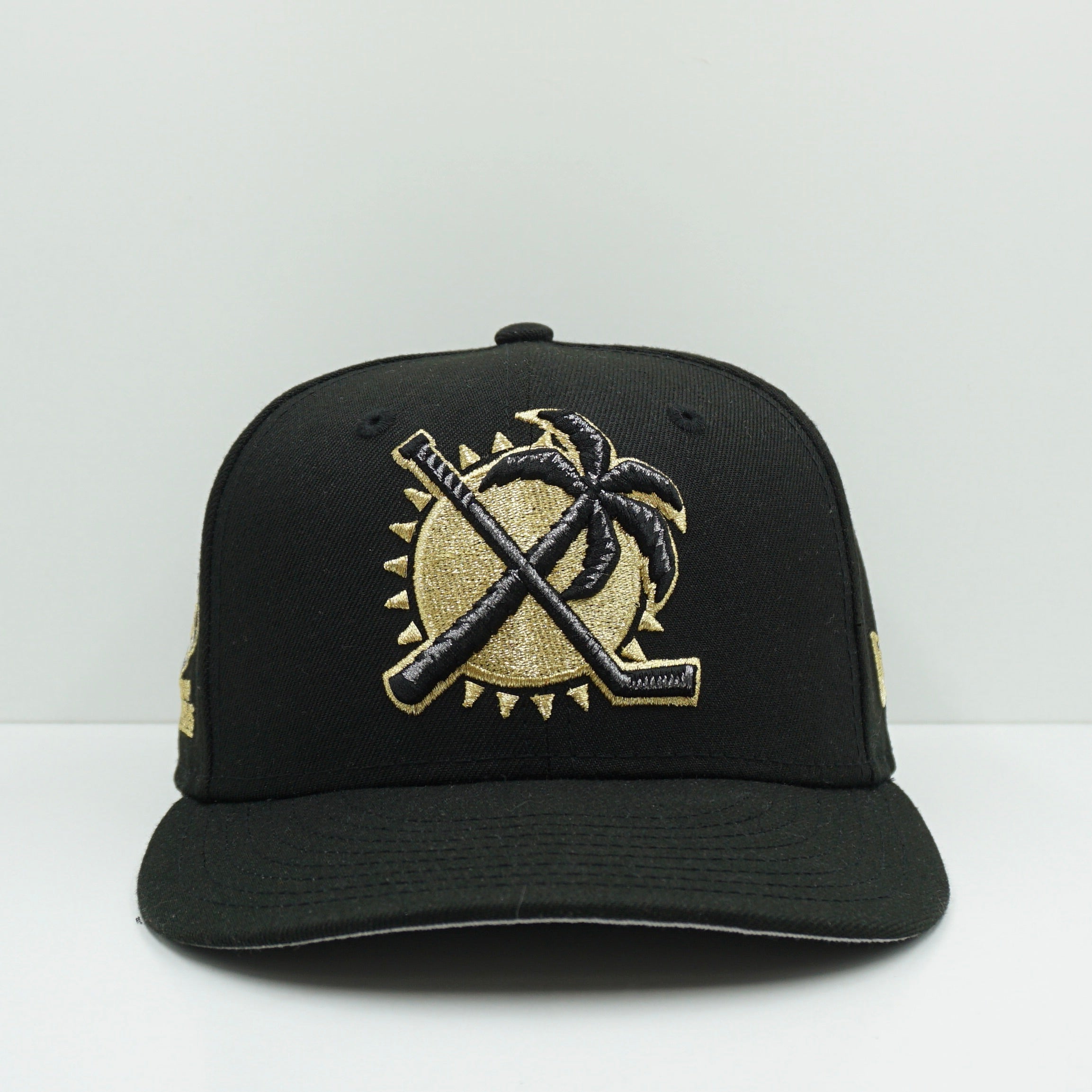 New Era Florida Phanters Stanly Cup Champions Custom Black Gold NHL Fitted Cap