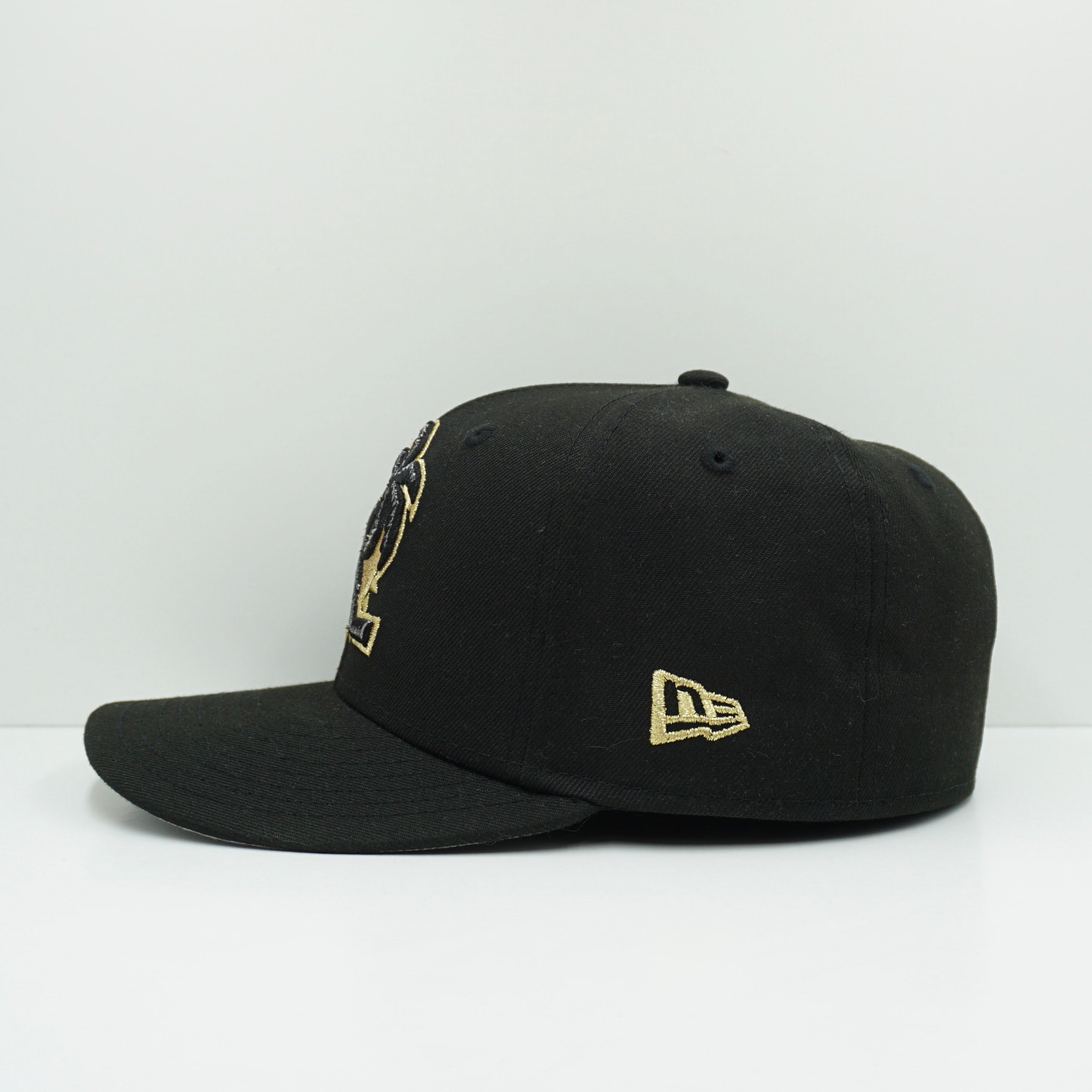New Era Florida Phanters Stanly Cup Champions Custom Black Gold NHL Fitted Cap