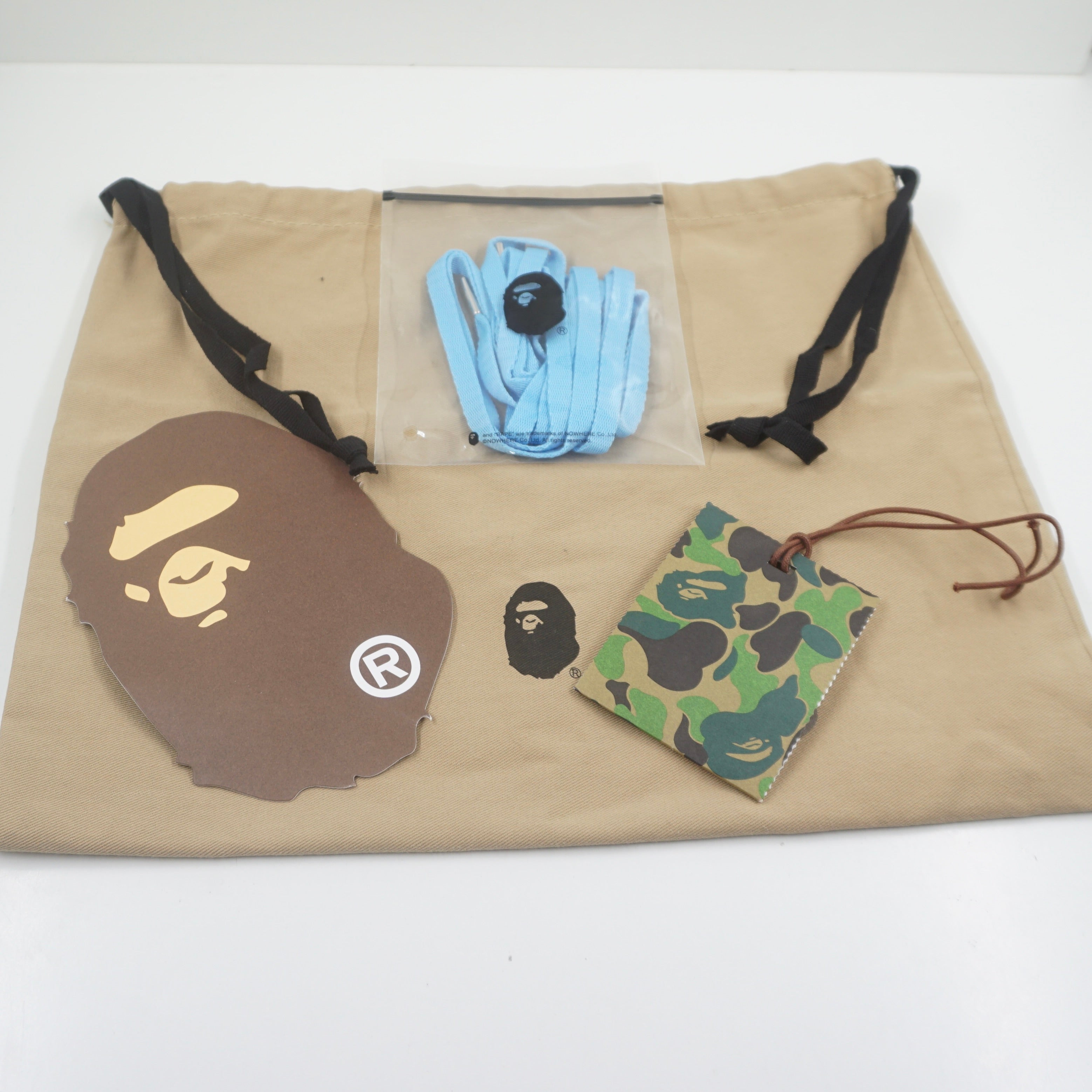 A Bathing Ape Bape Sta Patent Leather Blue White