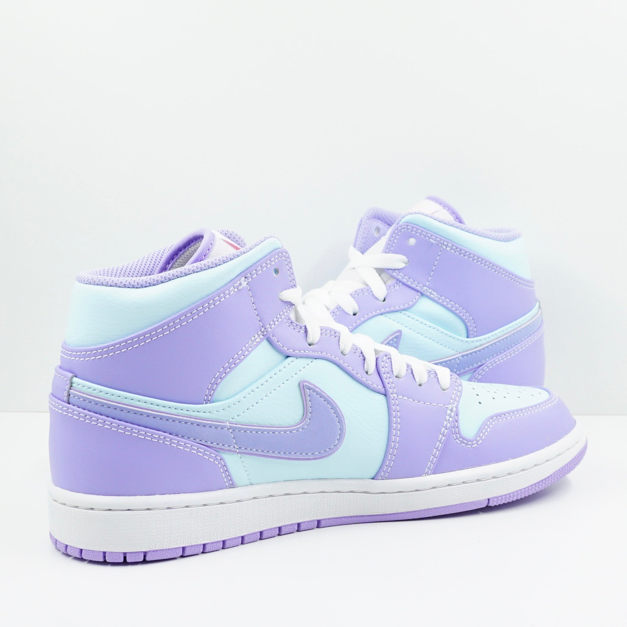 Jordan 1 Mid Purple Aqua