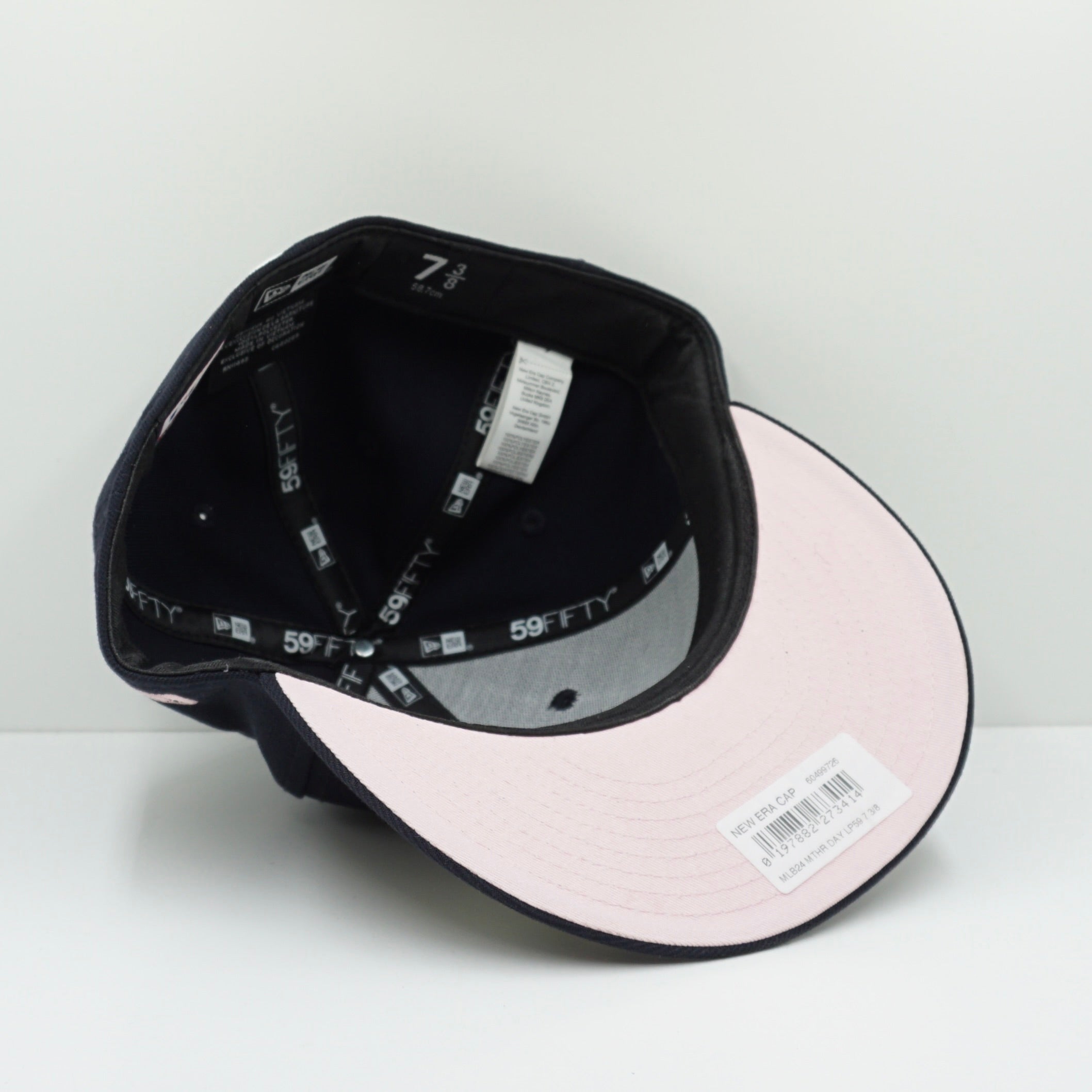 New Era New York Yankees Navy Pink Low Profile Fitted Cap