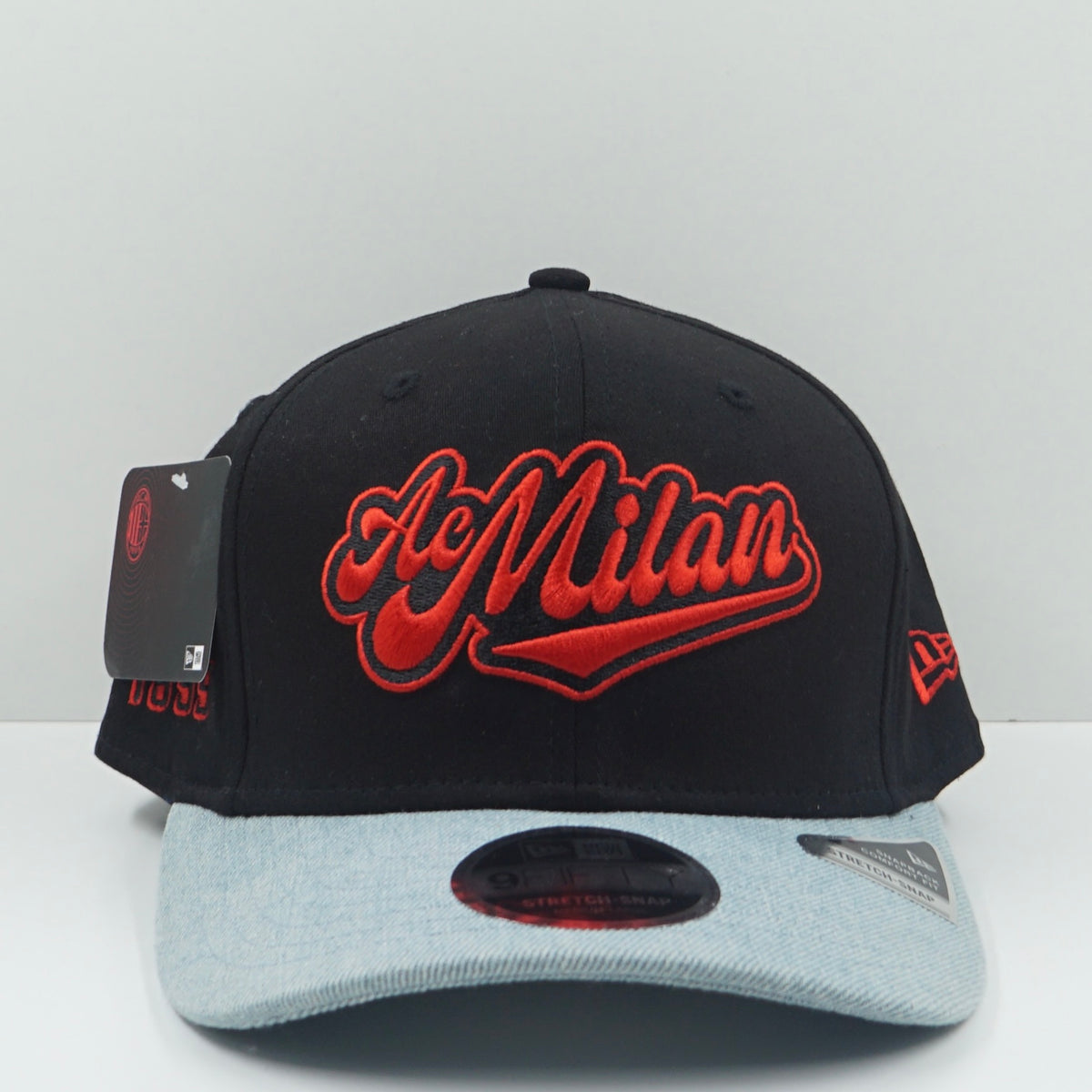 New Era AC Milan Black & Denim Snapback Cap