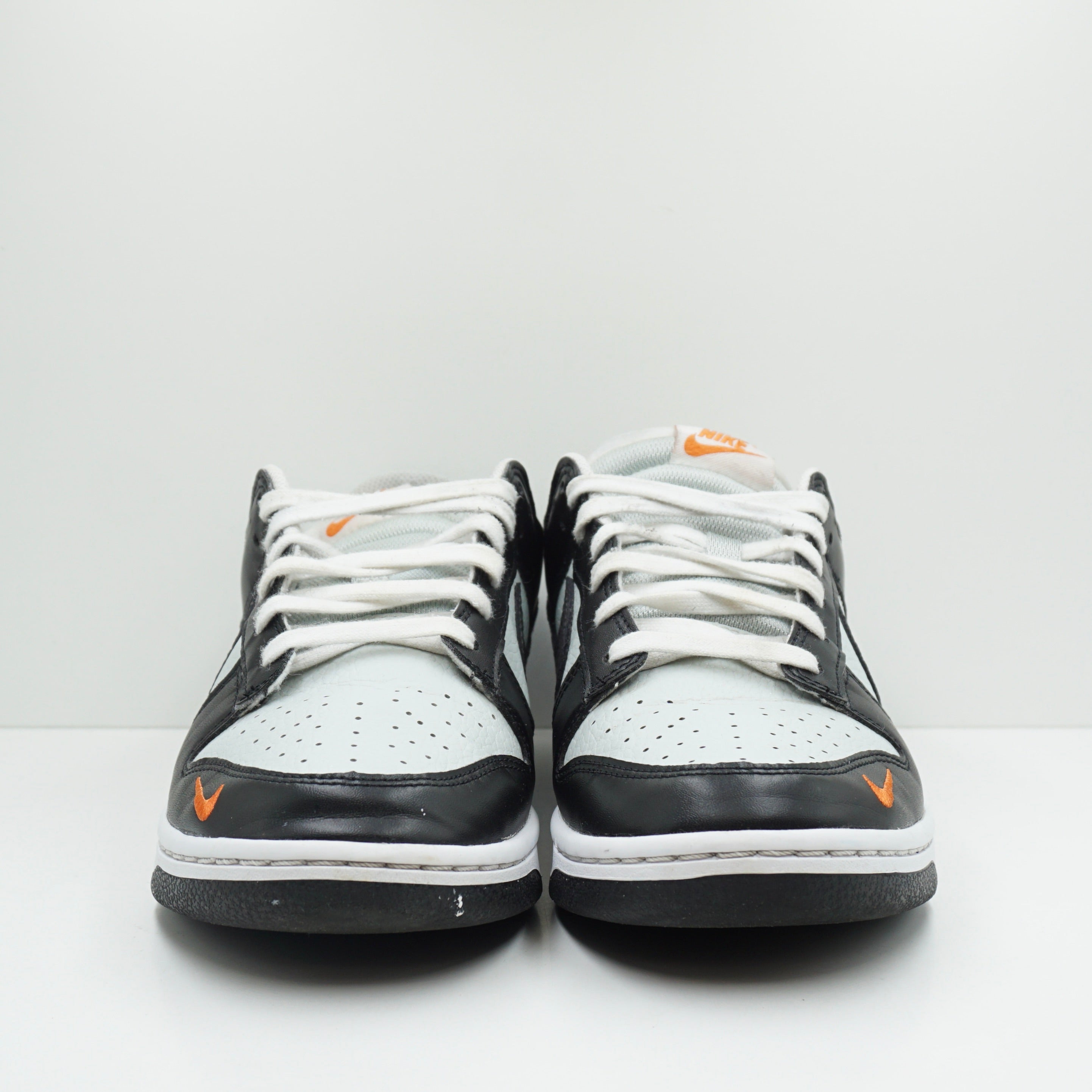 Nike Dunk Low Black Total Orange Mini Swoosh