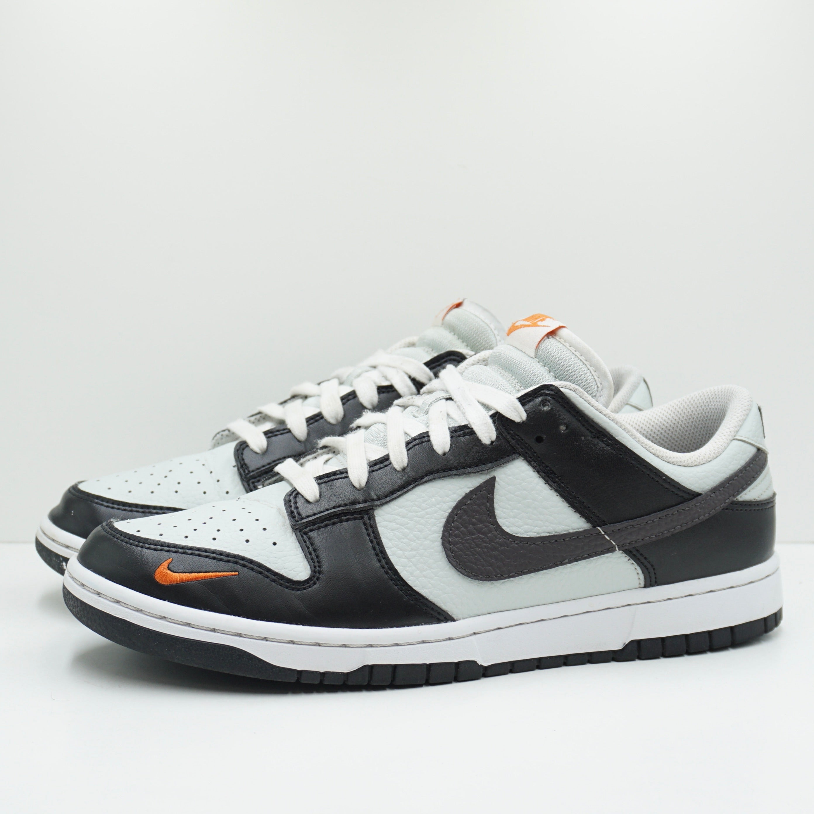 Nike Dunk Low Black Total Orange Mini Swoosh