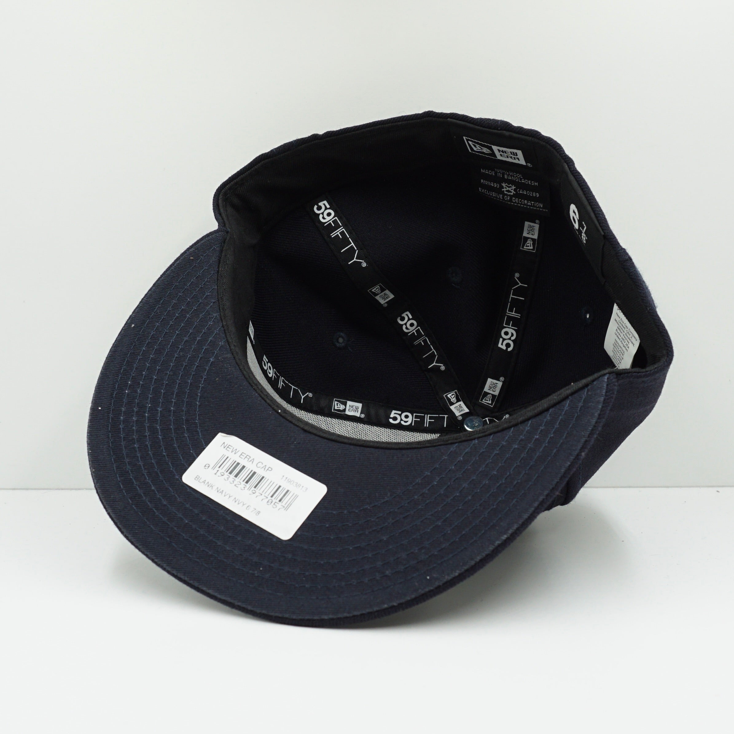 New Era Blank Navy Fitted Cap