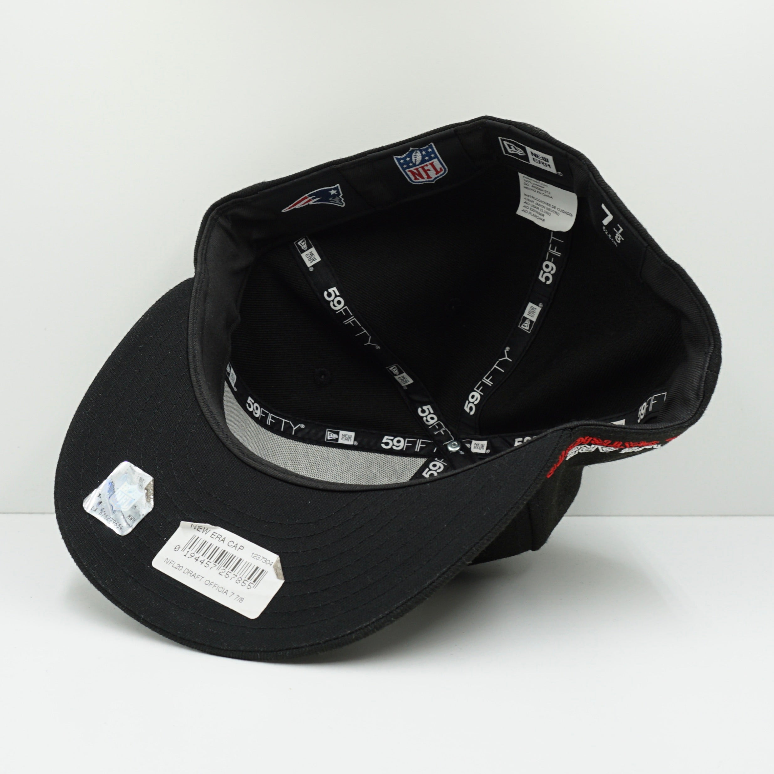 New Era New England Patriots Black Fitted Cap