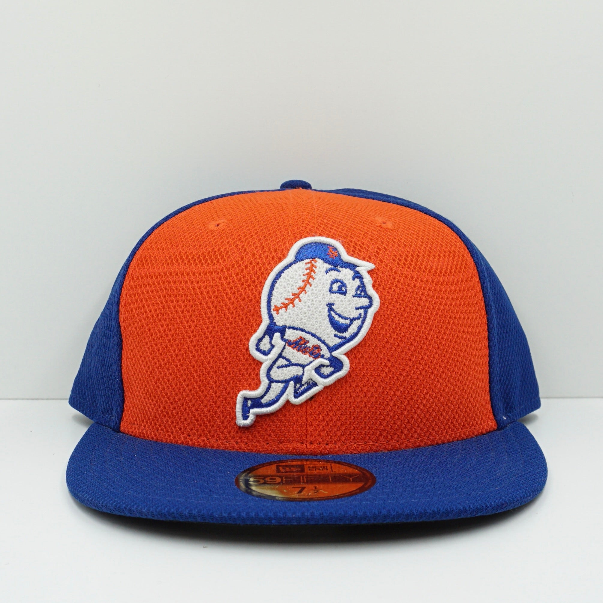 New Era Diamond New York Mets Blue Orange Fitted Cap