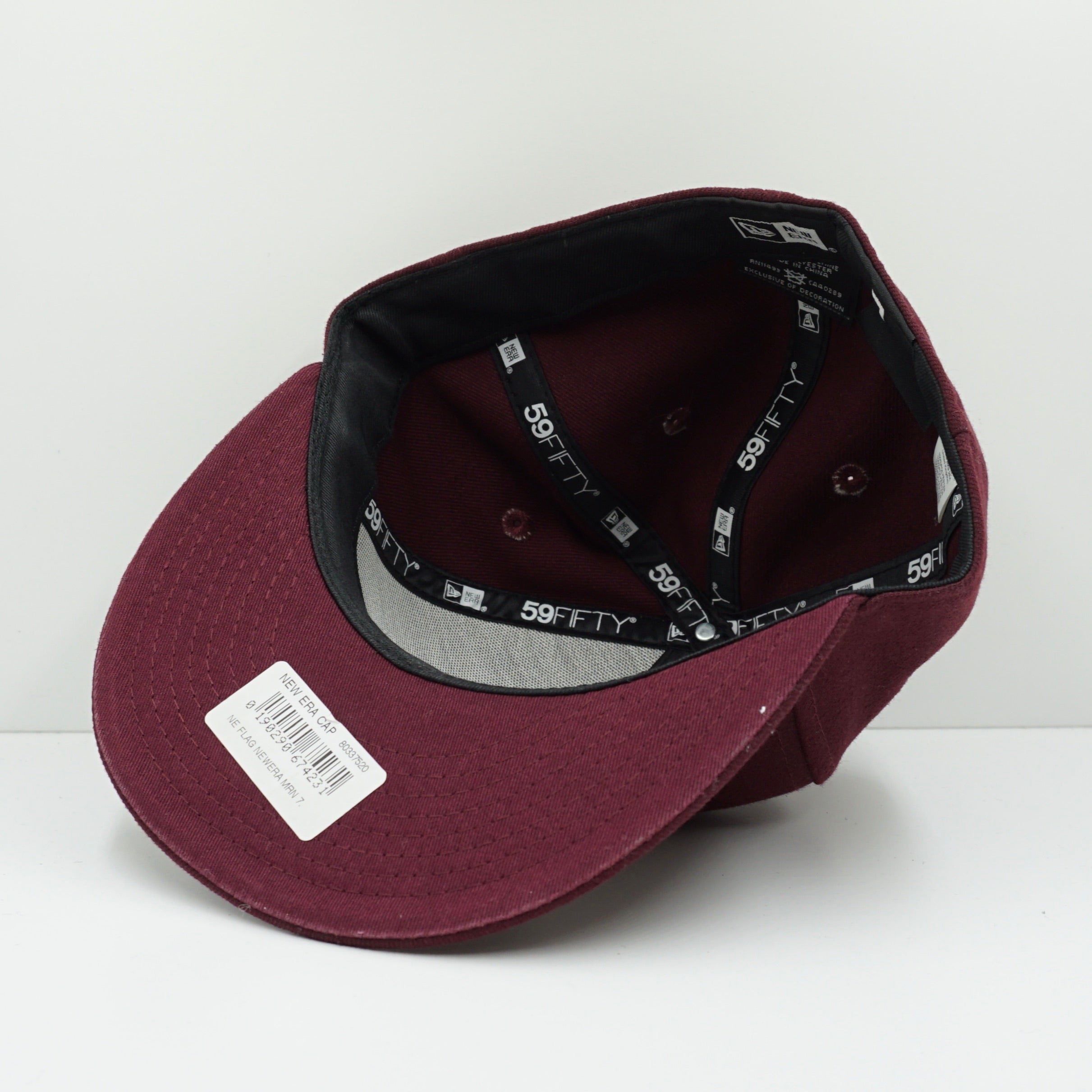 New Era Blank Burgundy Fitted Cap