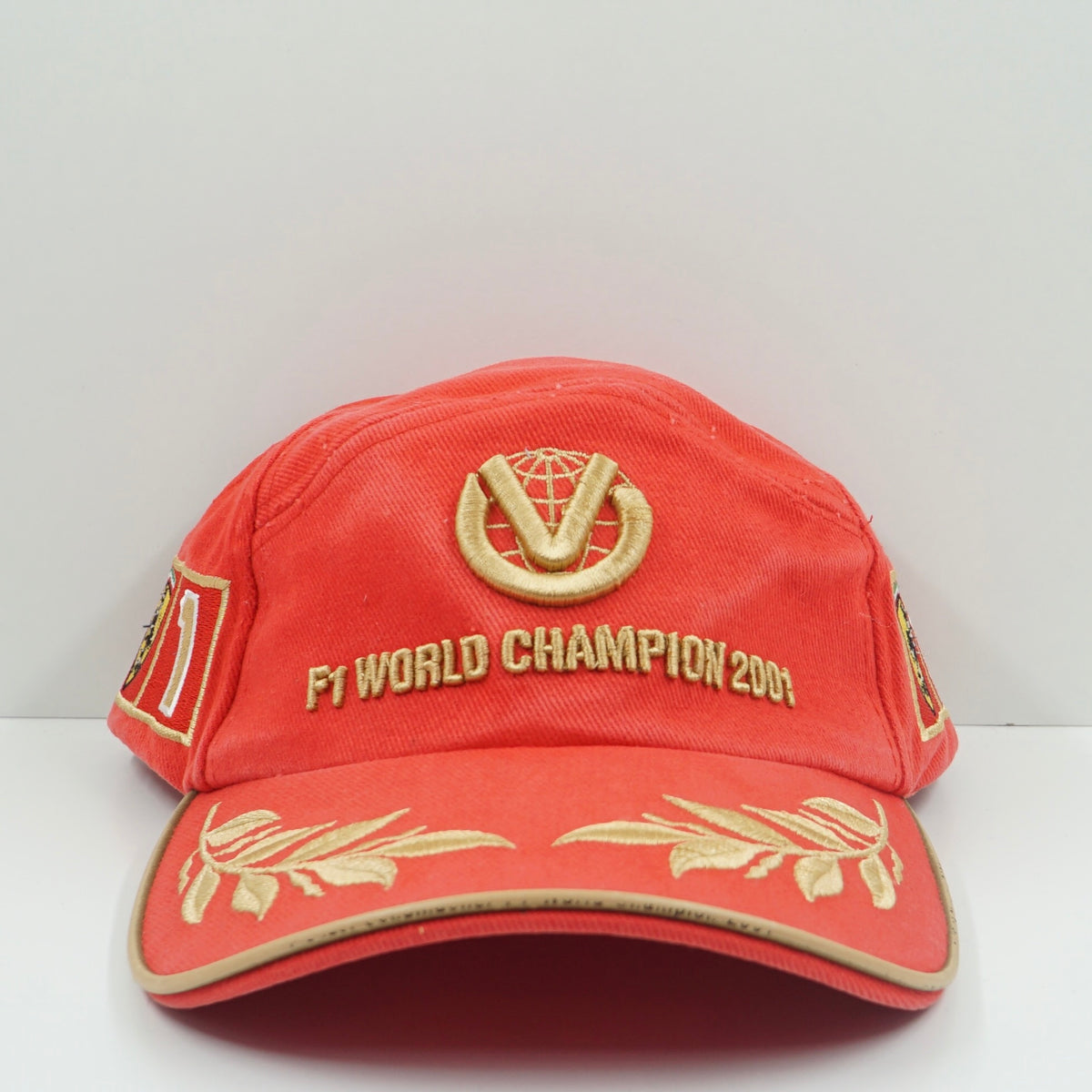 Vintage Ferrari 2001 Michael Schumacher F1 World Champion Red Adjustable Cap