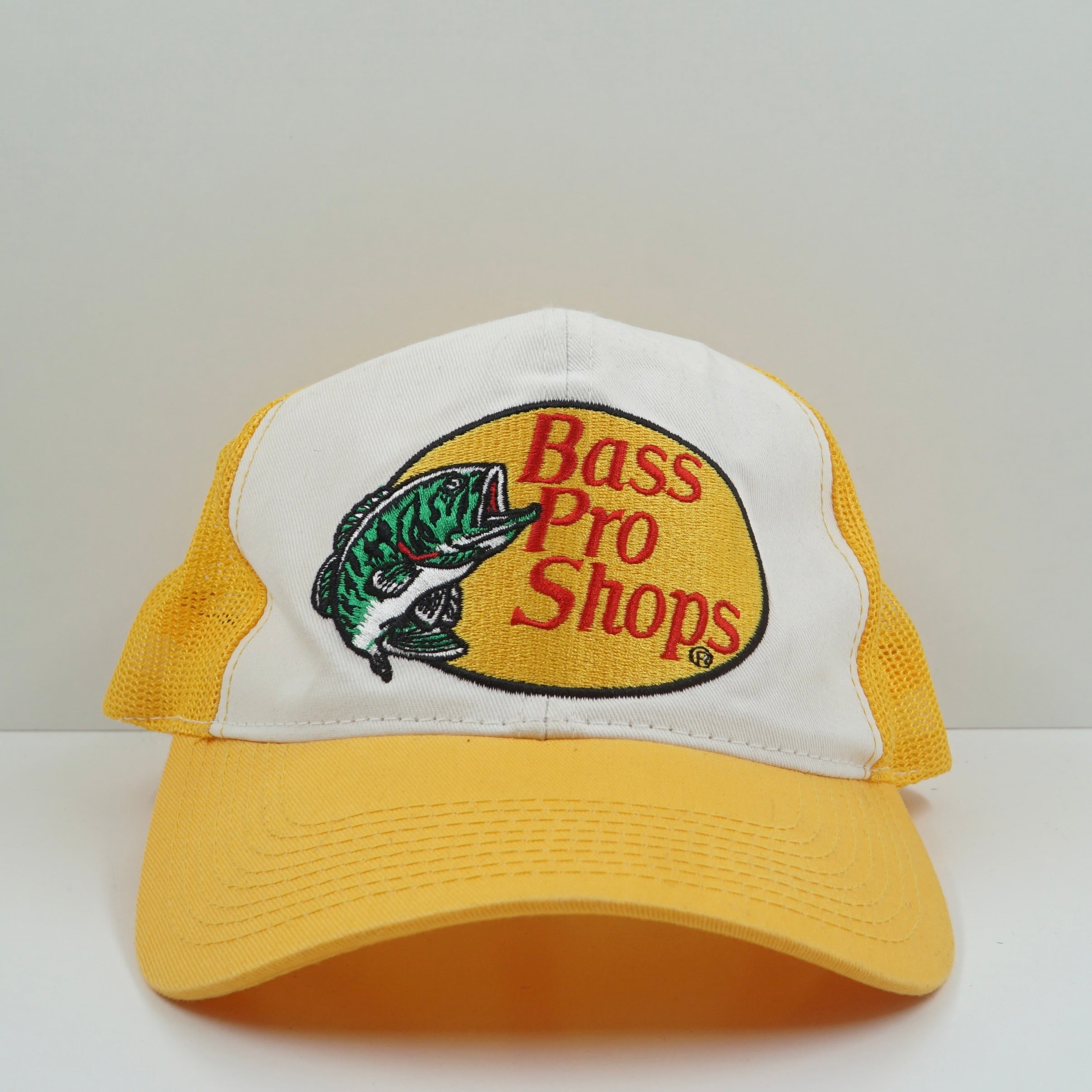 Bass Pro Shop Yellow Trucker Snapback Cap