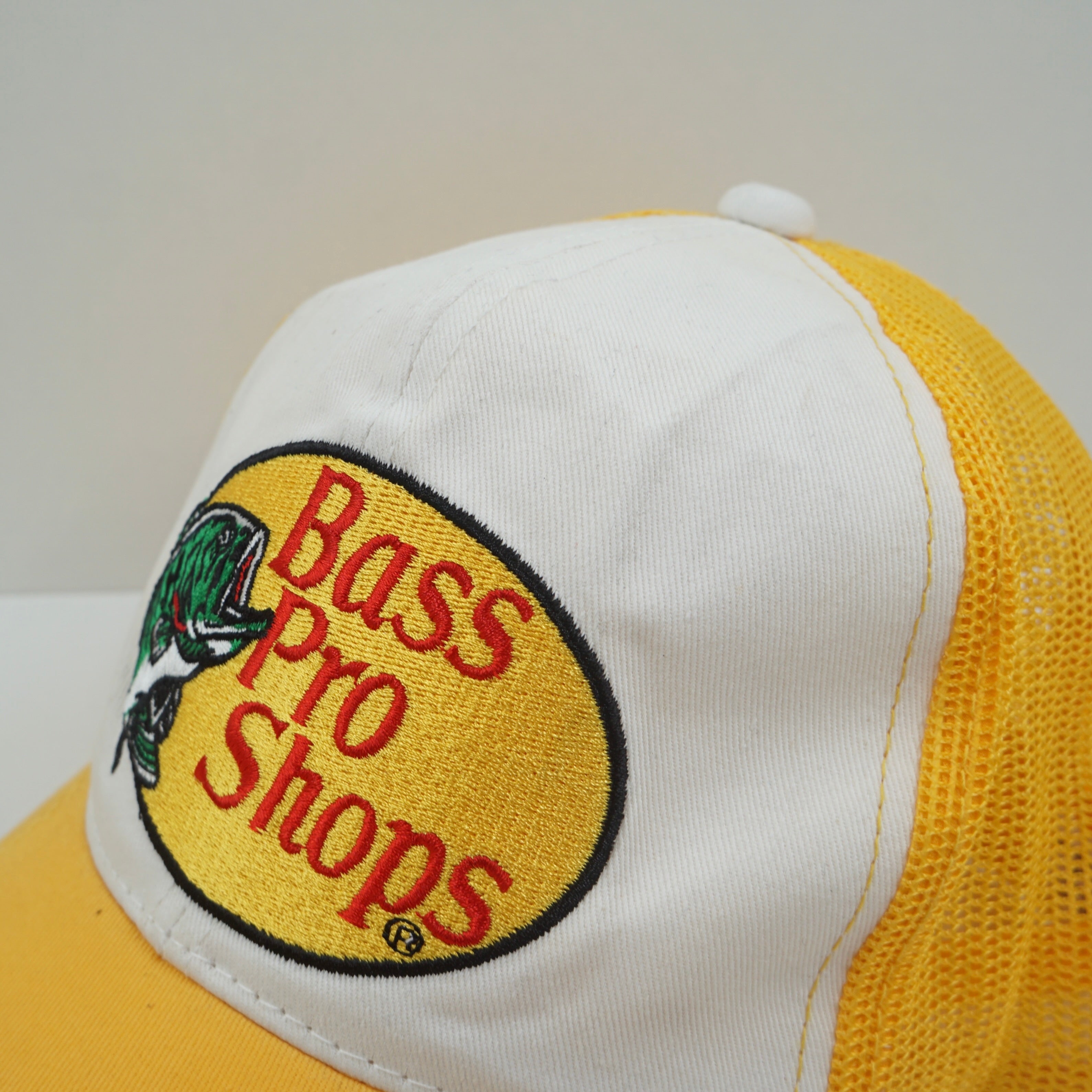 Bass Pro Shop Yellow Trucker Snapback Cap
