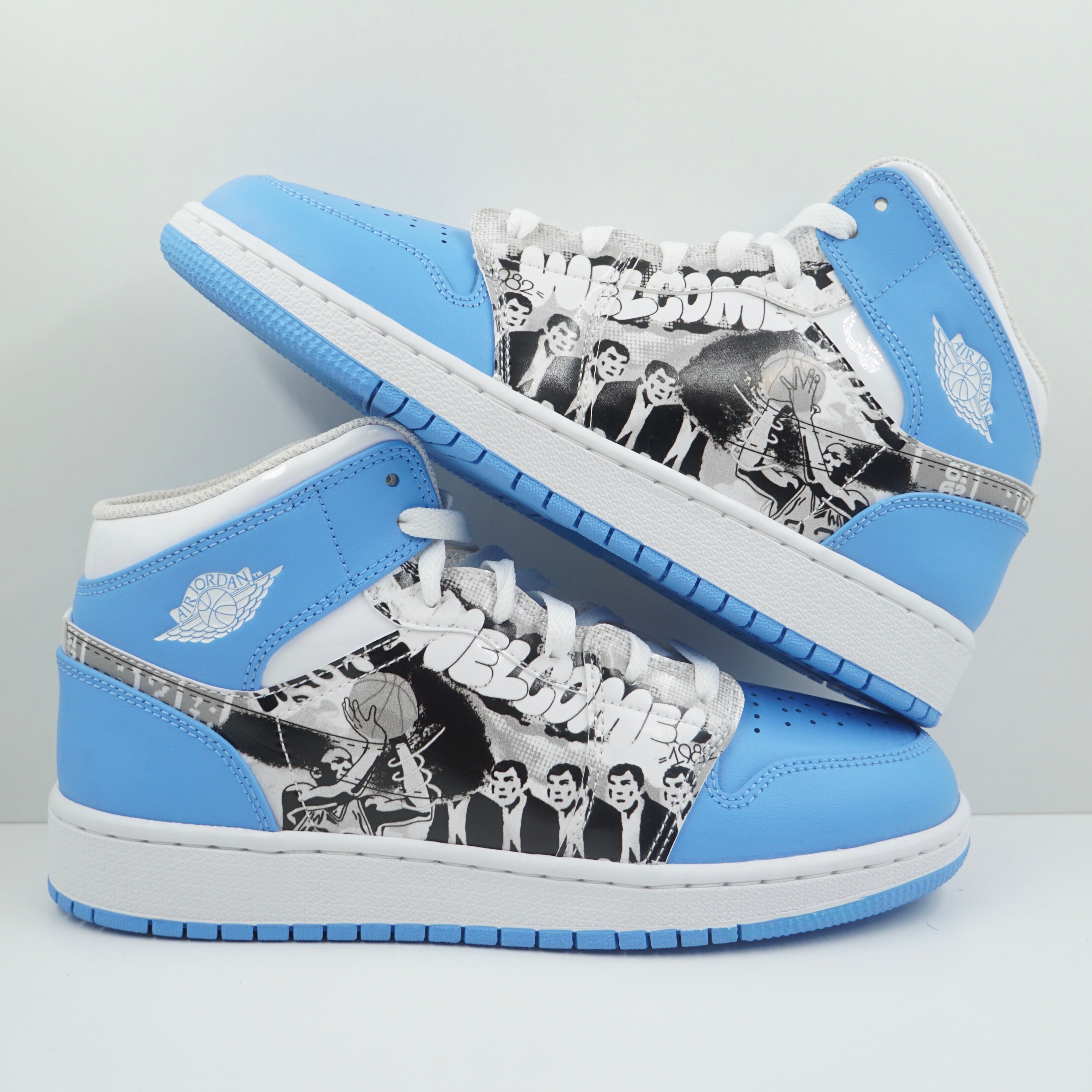 Jordan 1 Mid Sneaker School Game Winner (GS)
