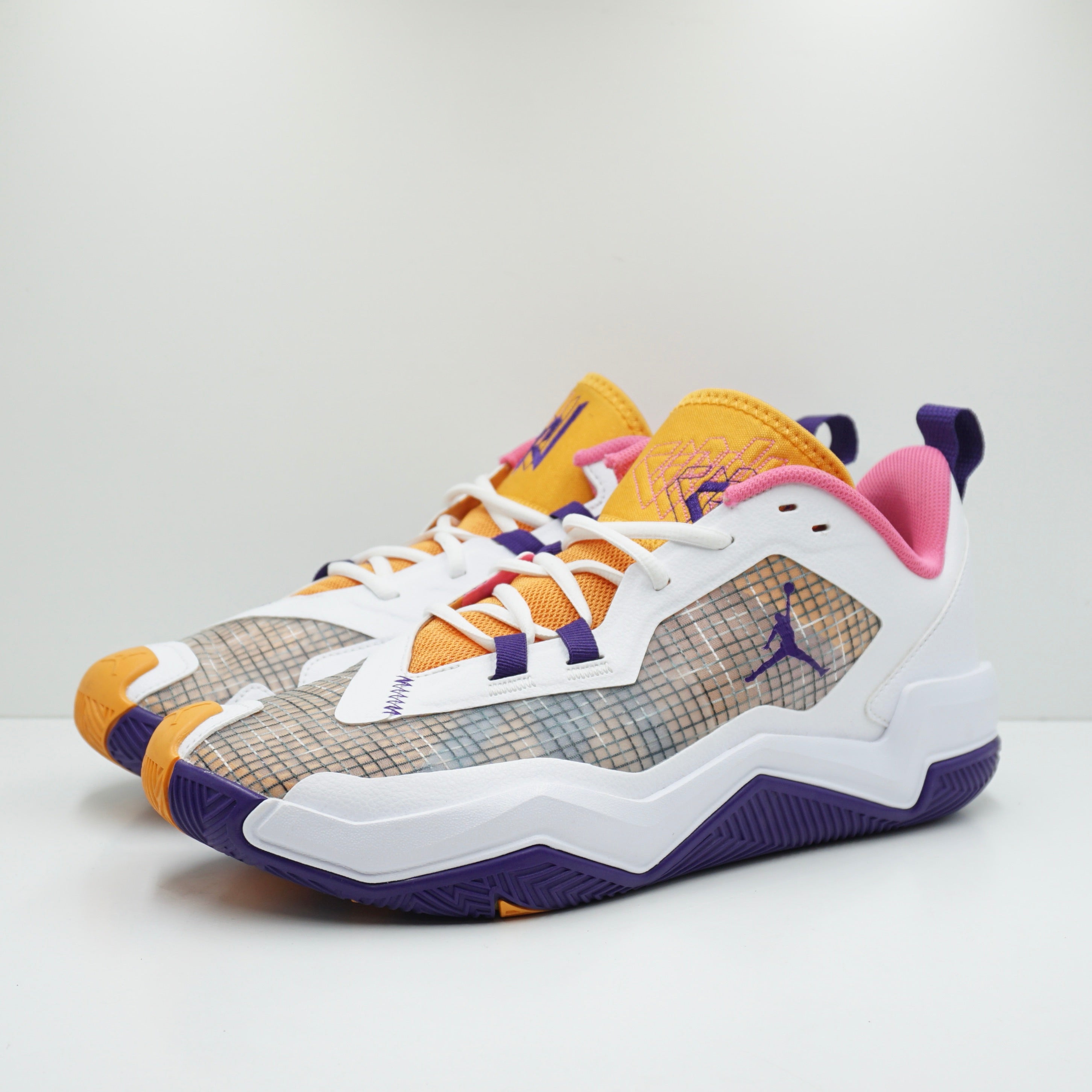 Jordan One Take 4 White Court Purple Canyon Gold