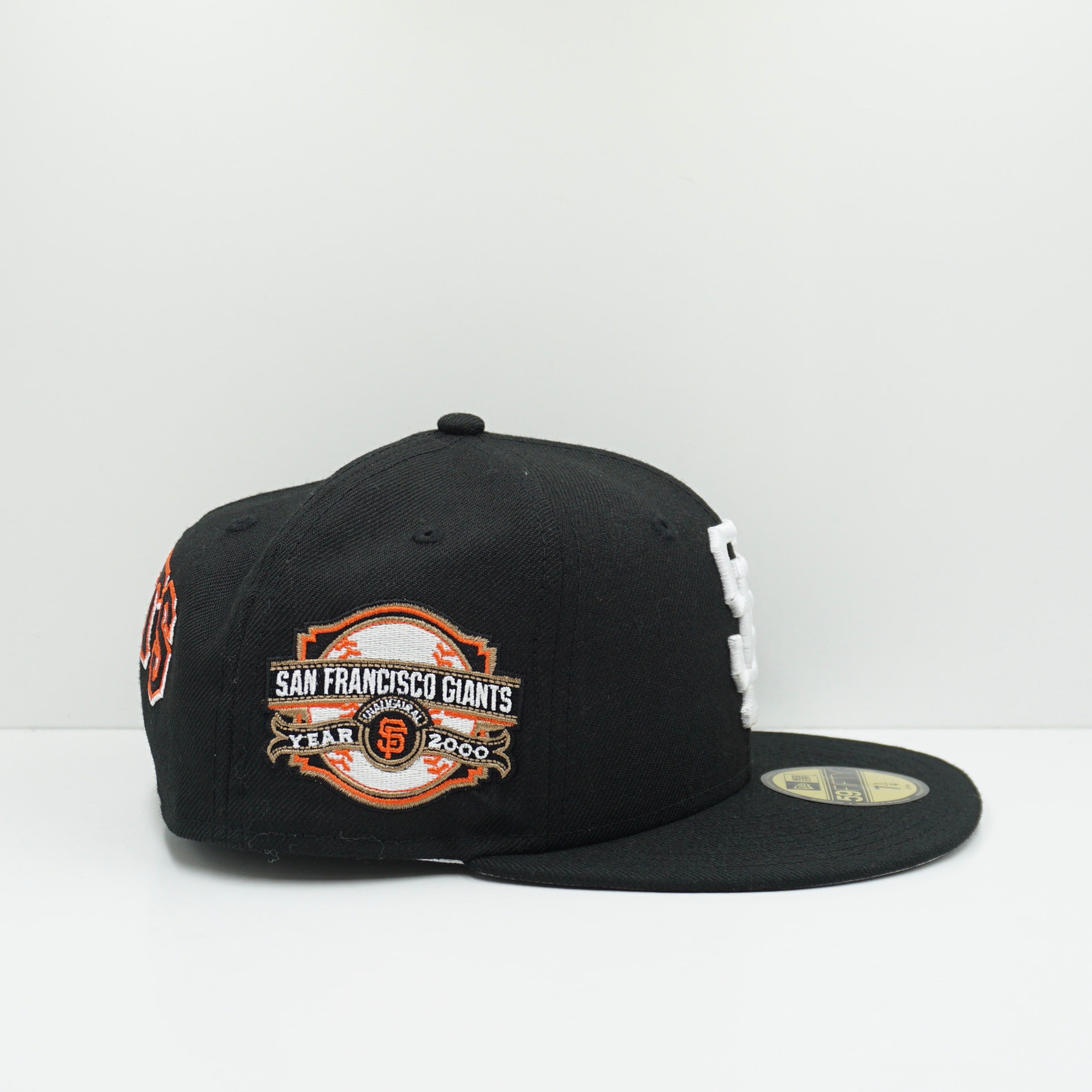 New Era Cooperstown San Francisco Giants Multi Logo Black Orange Fitted Cap