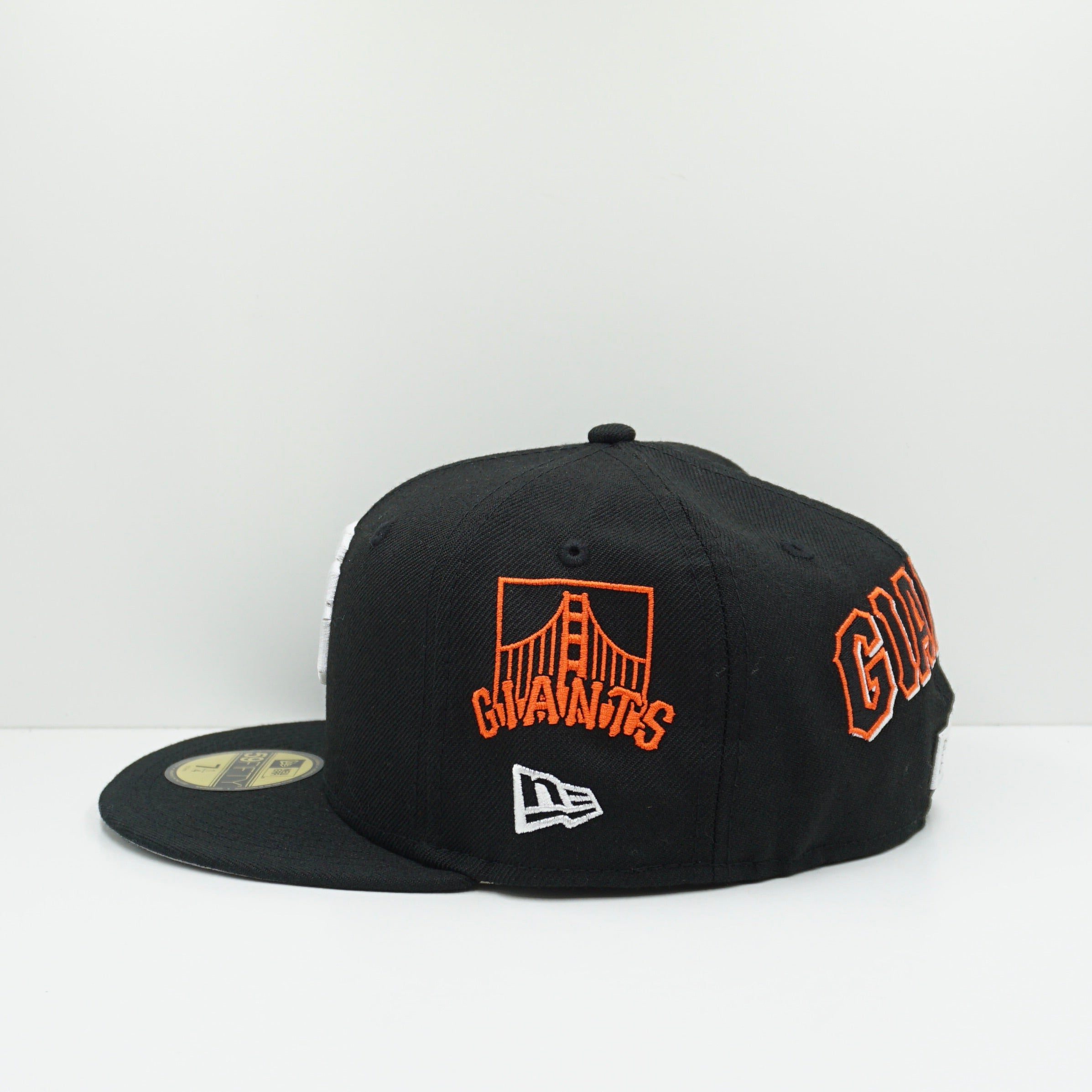 New Era Cooperstown San Francisco Giants Multi Logo Black Orange Fitted Cap