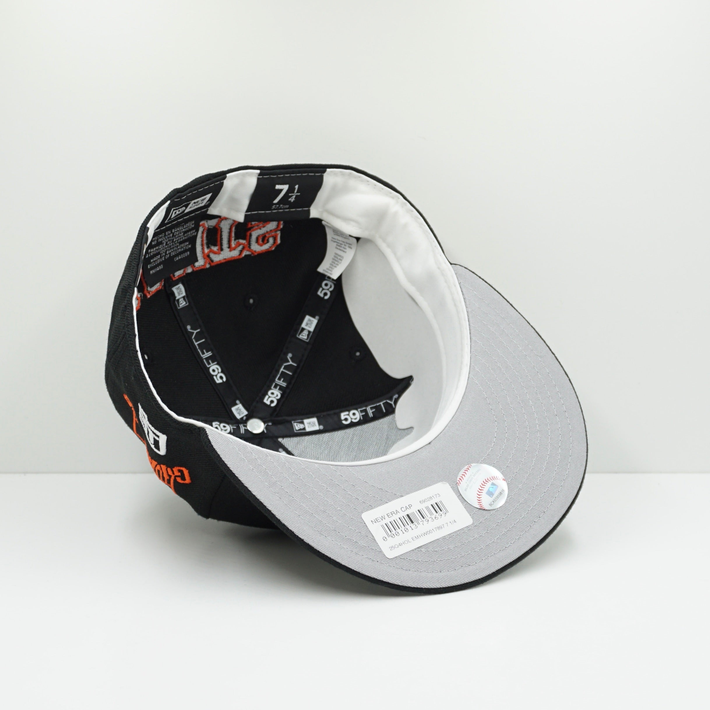 New Era Cooperstown San Francisco Giants Multi Logo Black Orange Fitted Cap