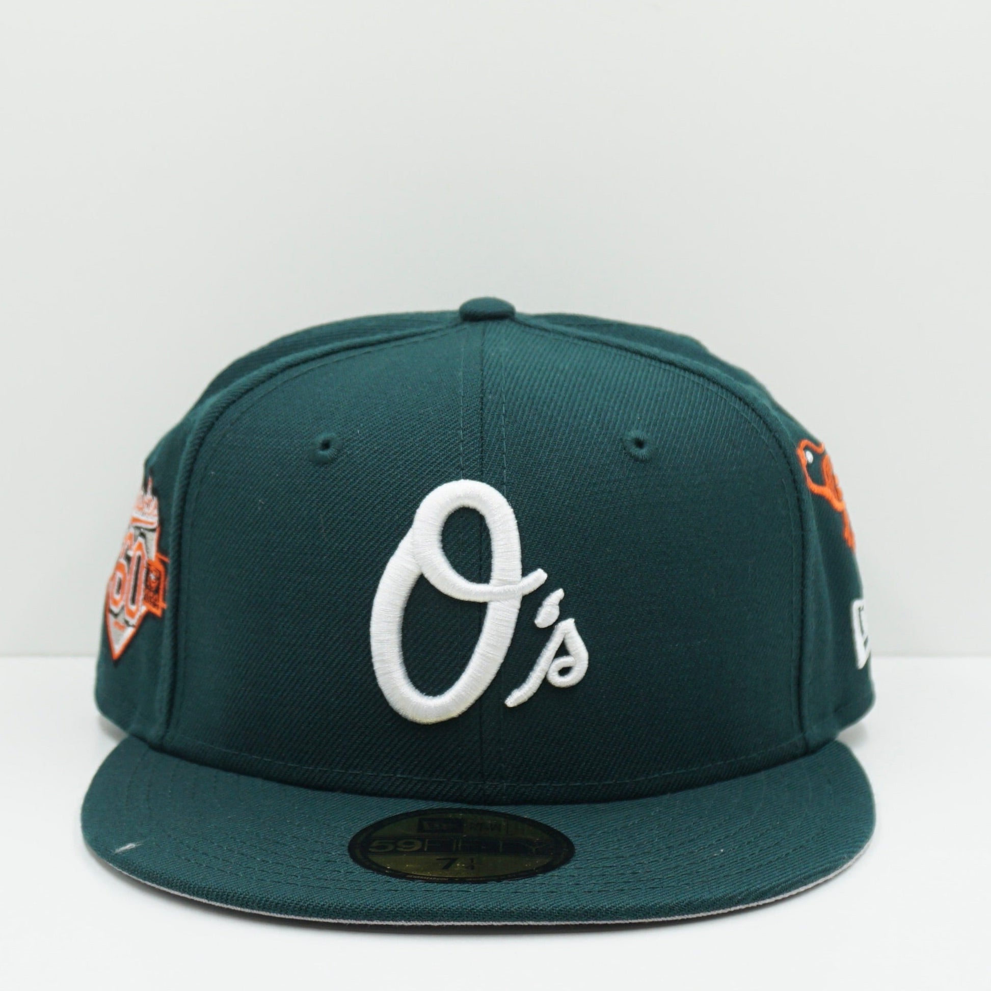 New Era Cooperstown Baltimore Orioles Multi Logo Green Fitted Cap
