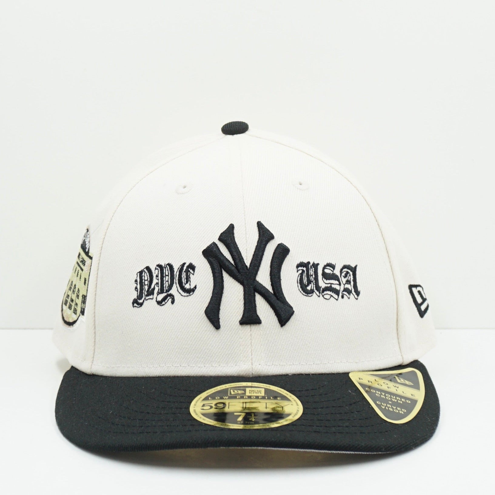 New Era Cooperstown New York Yankees NYC USA Beige Low Profile Fitted Cap