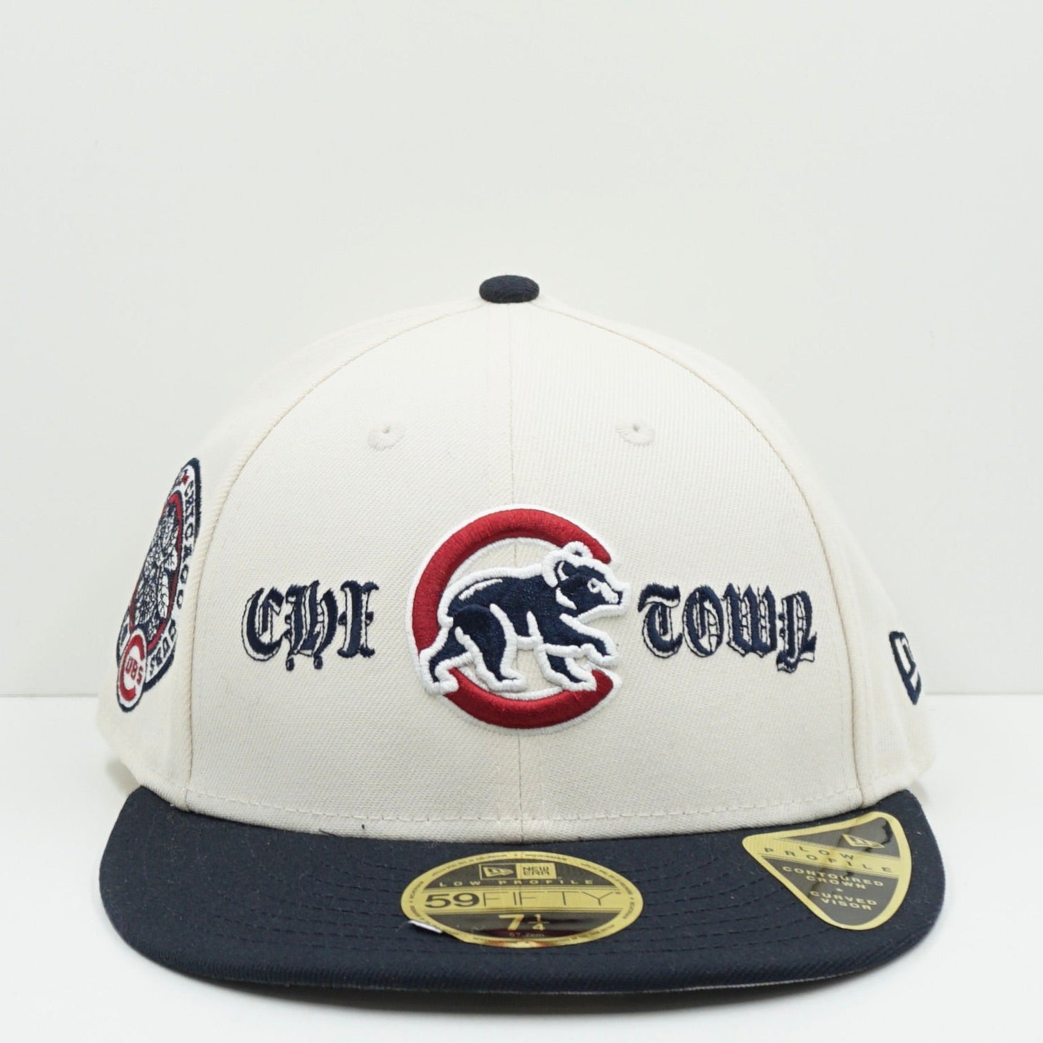 New Era Cooperstown Chicago Cubs Chi Town Beige Low Profile Fitted Cap