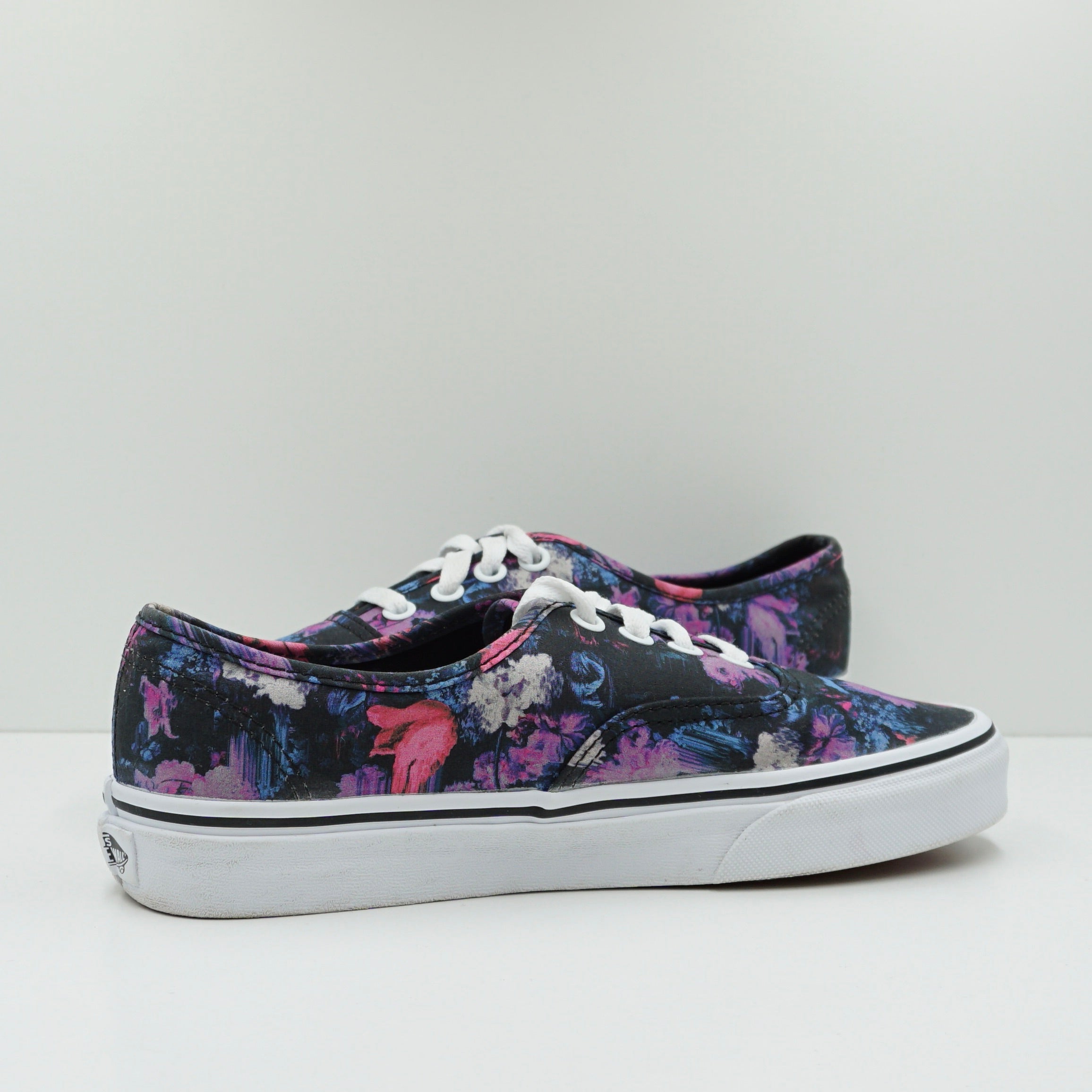 Vans Authentic Black Floral Pattern