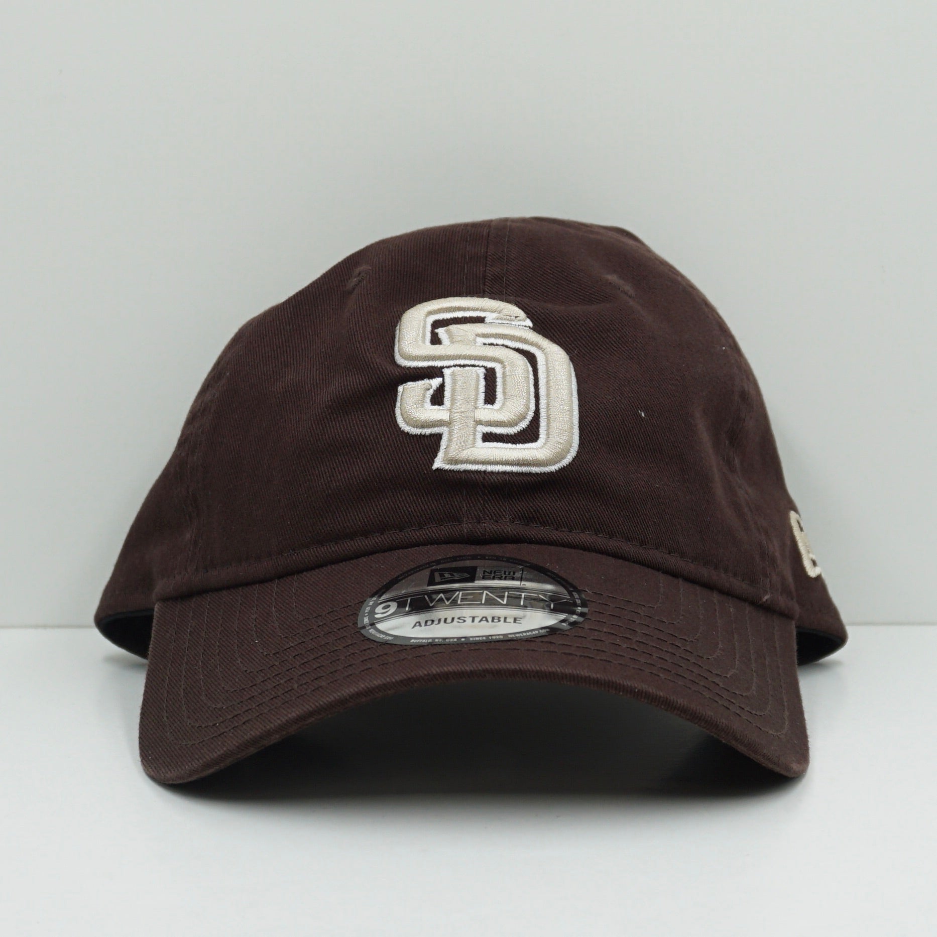 New Era San Diego Padres Washed Cotton Brown Adjustable Cap