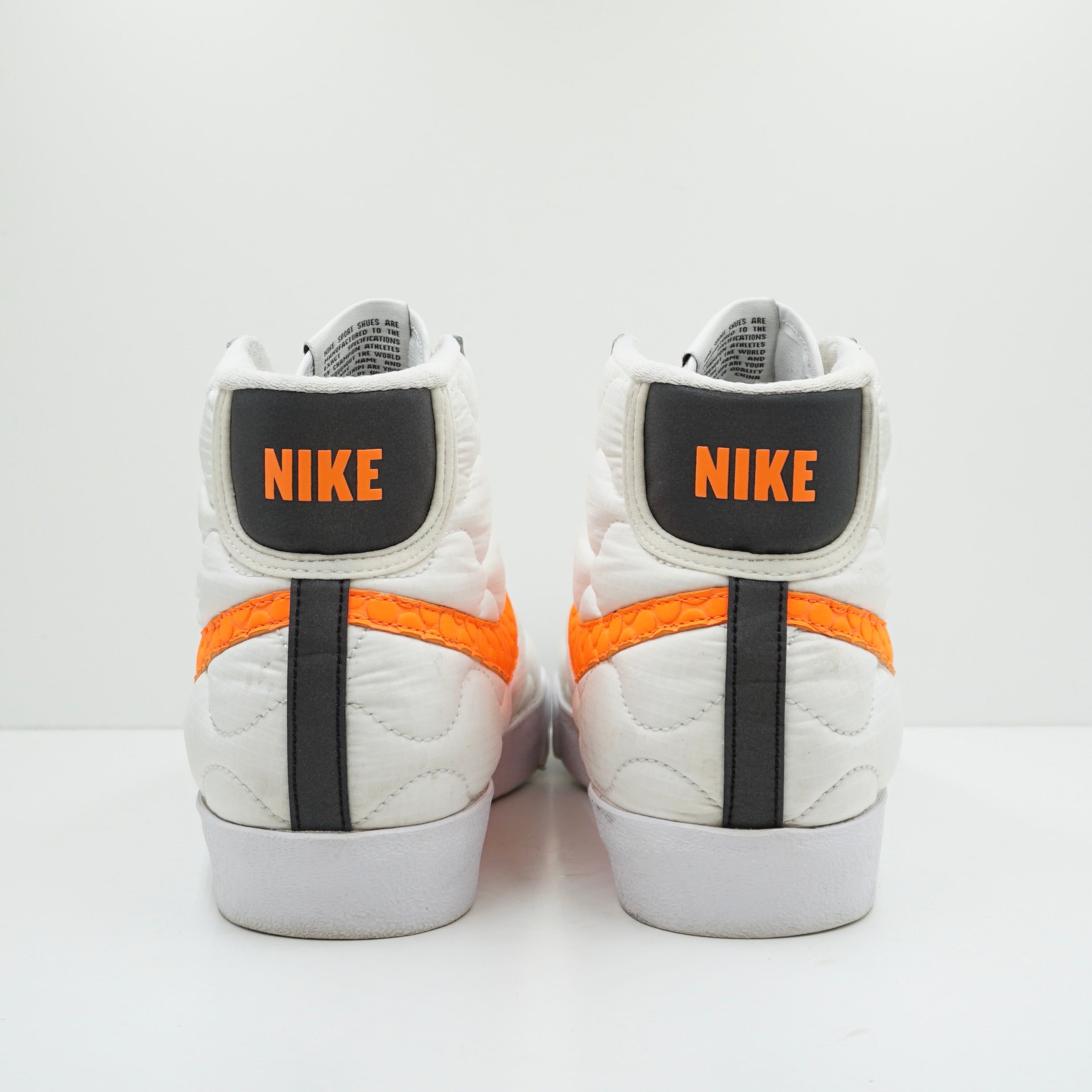 Nike Blazer High ID White Orange