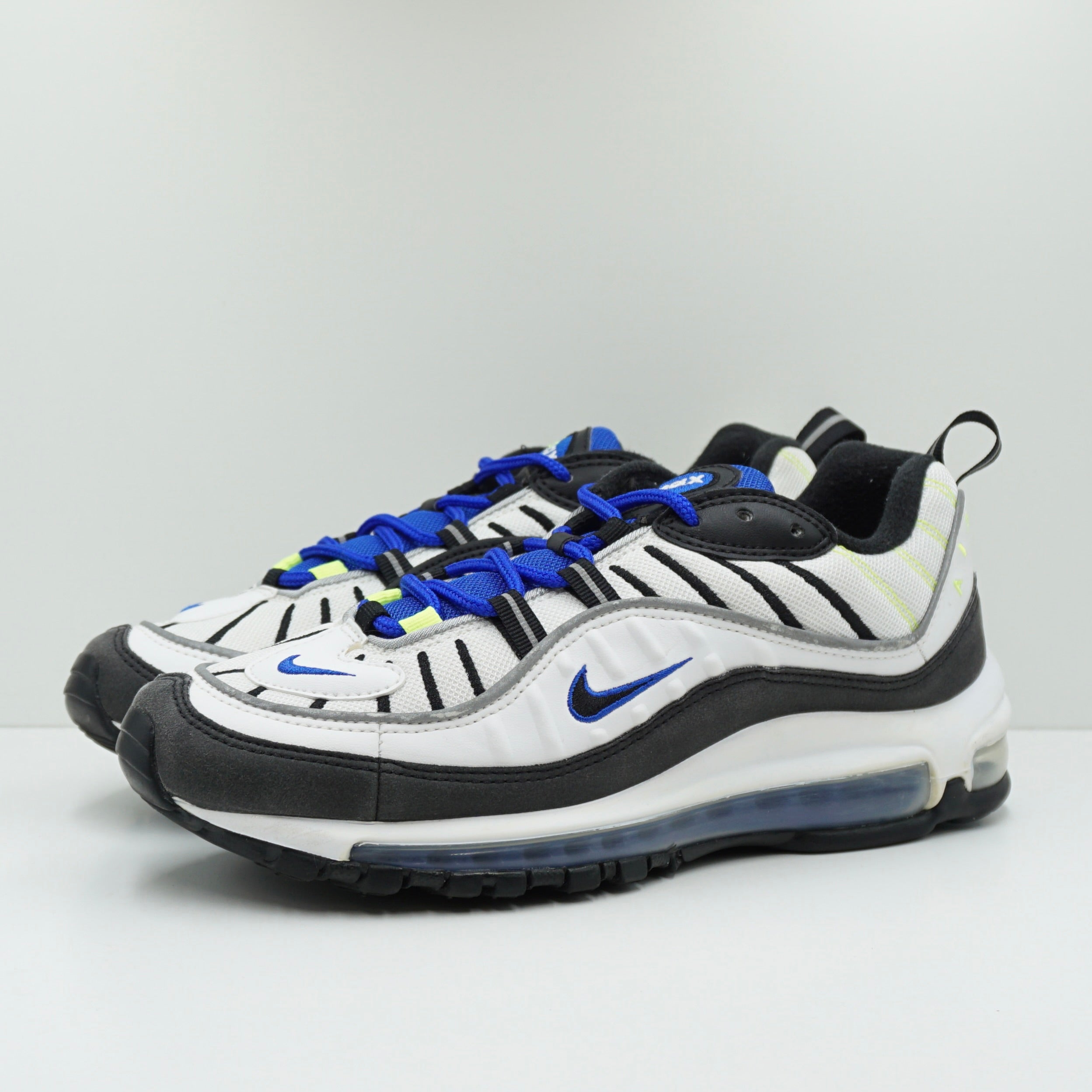 Nike Air Max 98 White Black Racer Blue
