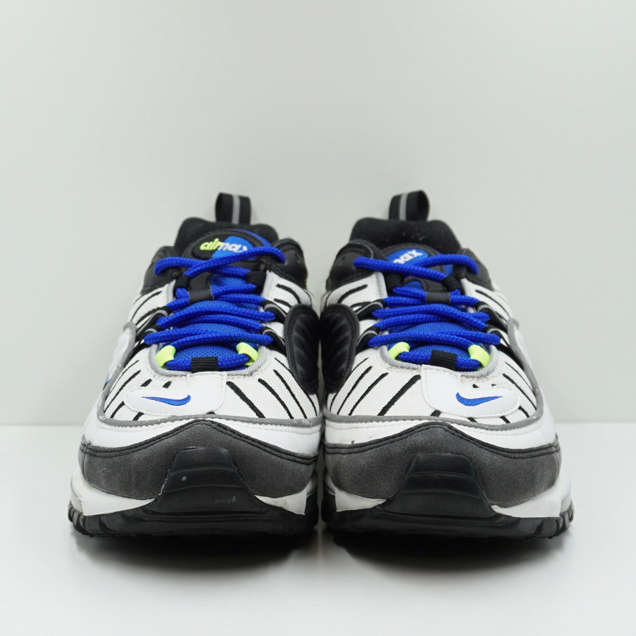 Nike Air Max 98 White Black Racer Blue