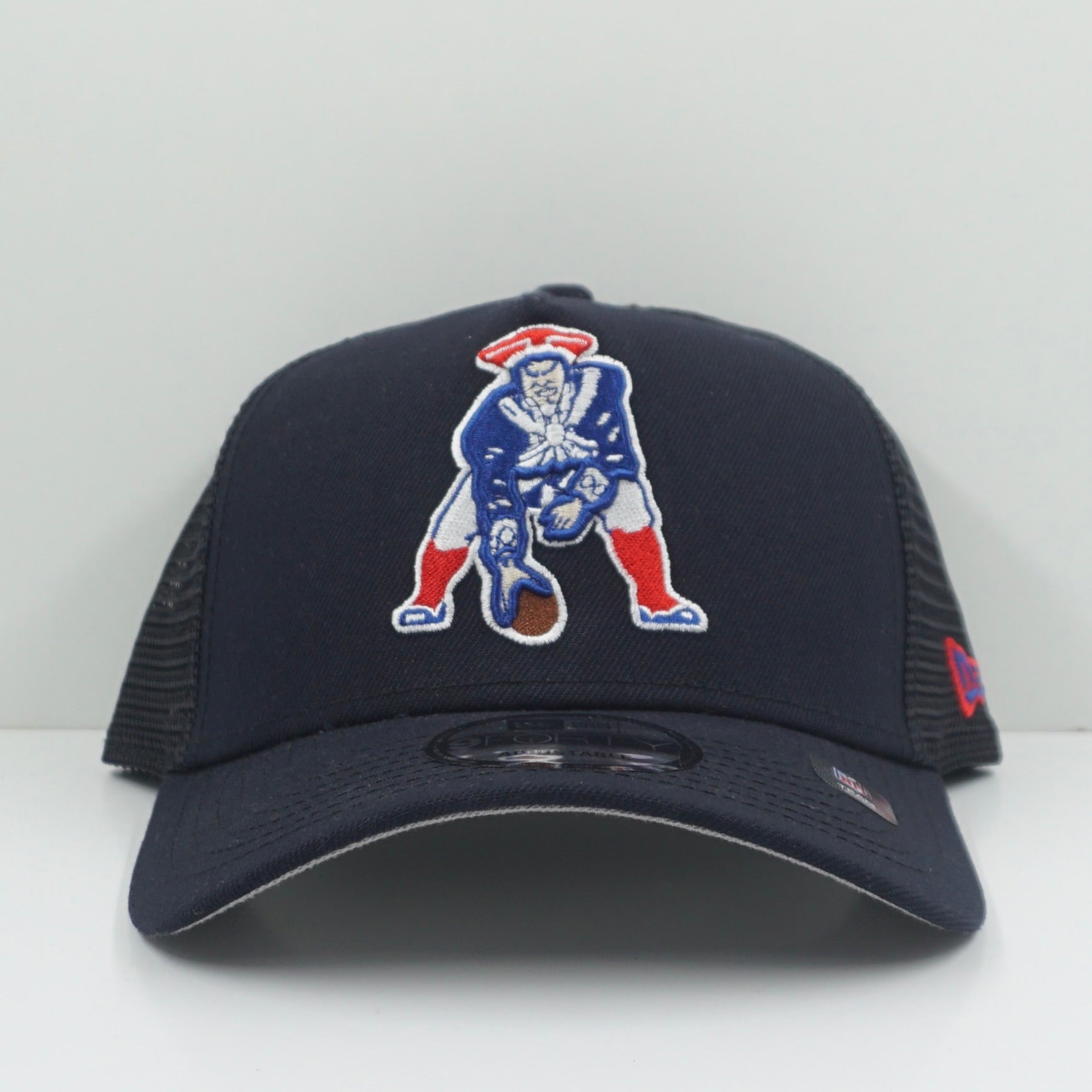 New Era New England Patriots Historic Logo Navy Adjustable Cap