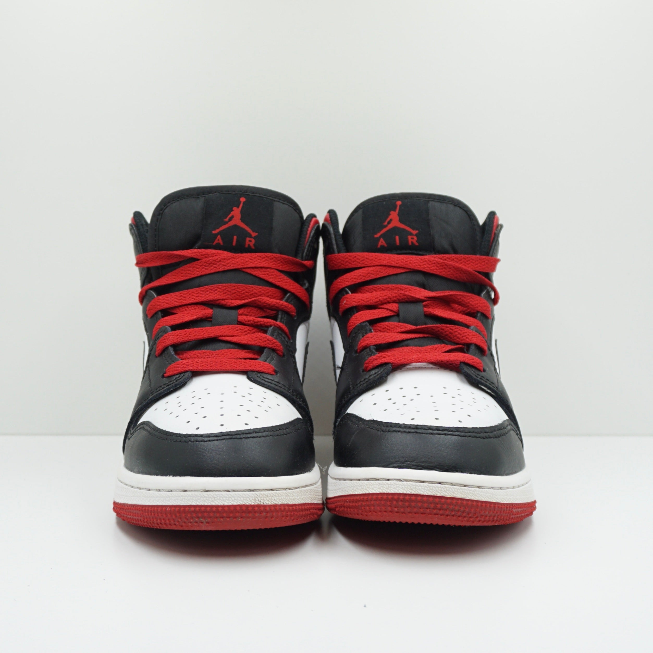 Jordan 1 Mid Gym Red Black Toe (GS)