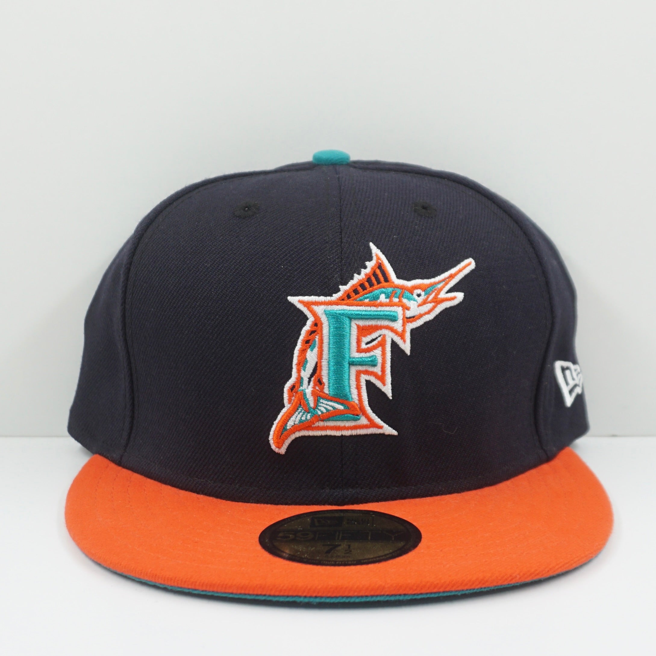 New Era 59fifty Florida Marlins Orange Fitted Cap