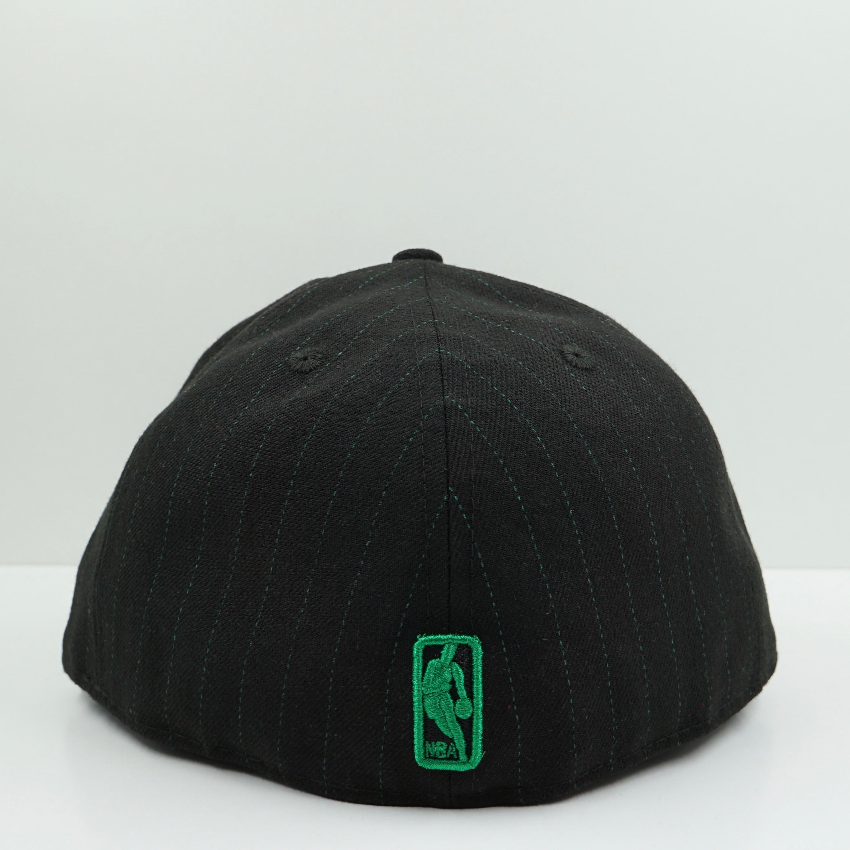 New Era Boston Celtics Green Pinstripe Black Fitted Cap