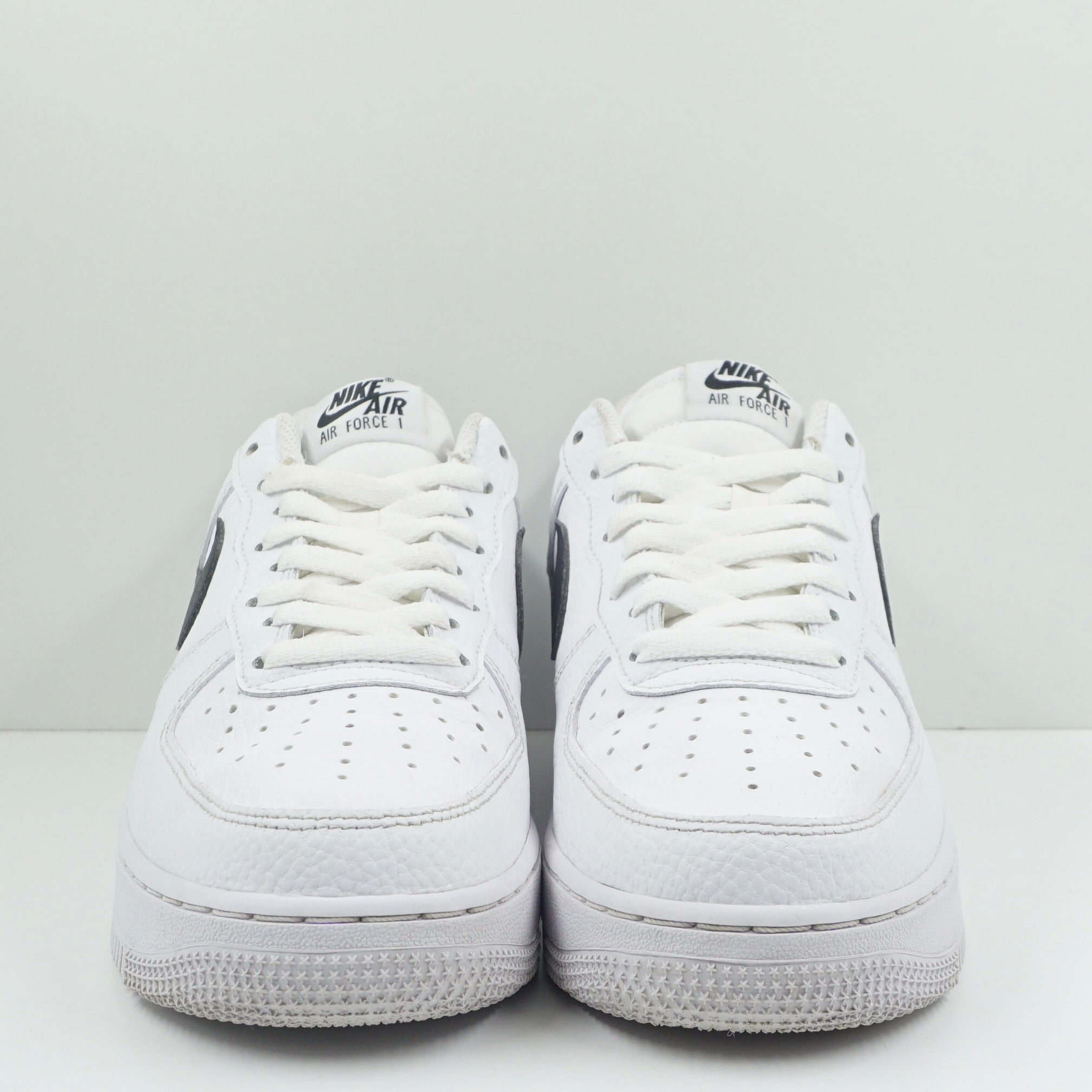 Nike Air Force 1 Low '07 White Black Pebbled Leather