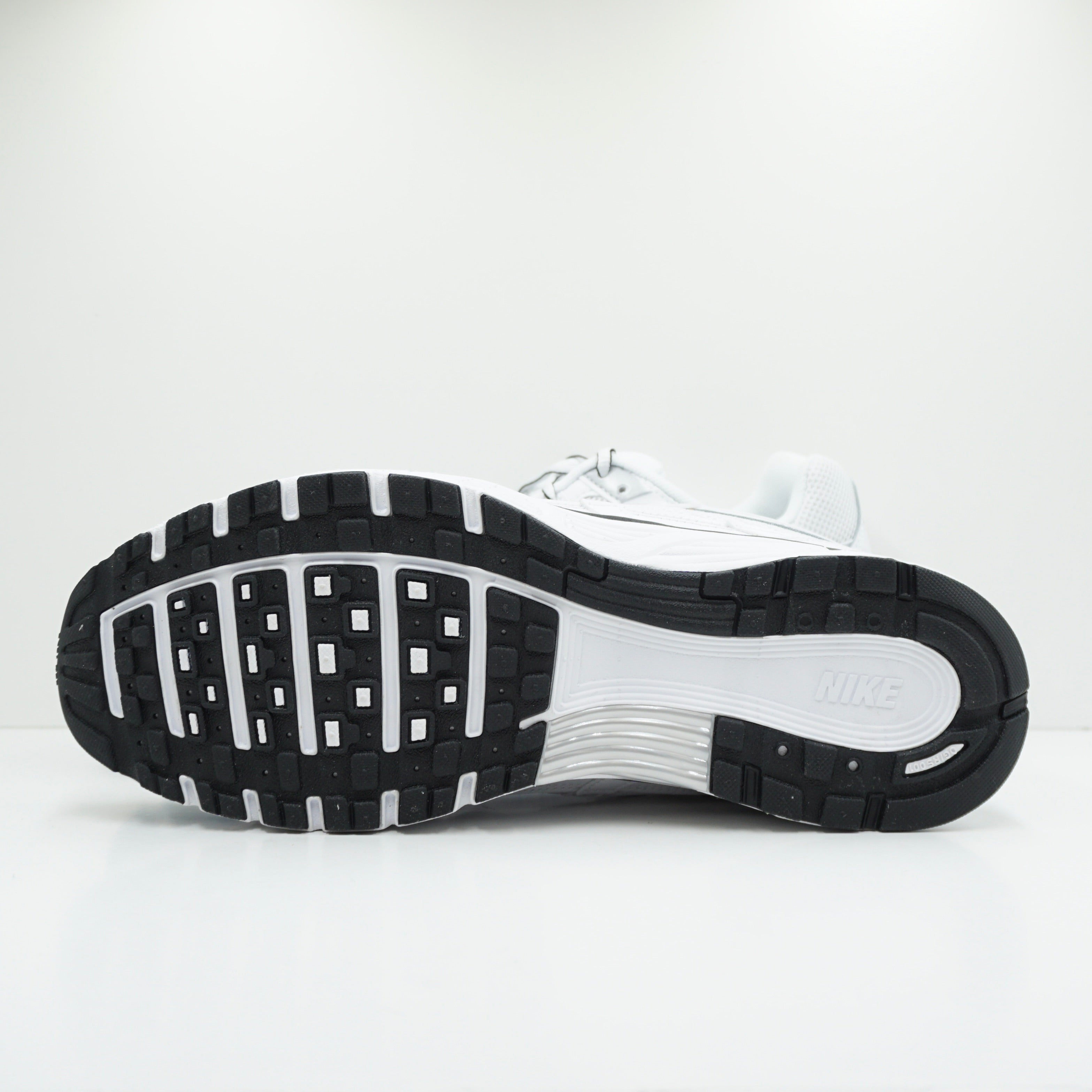 Nike P-6000 White Metallic Silver Black