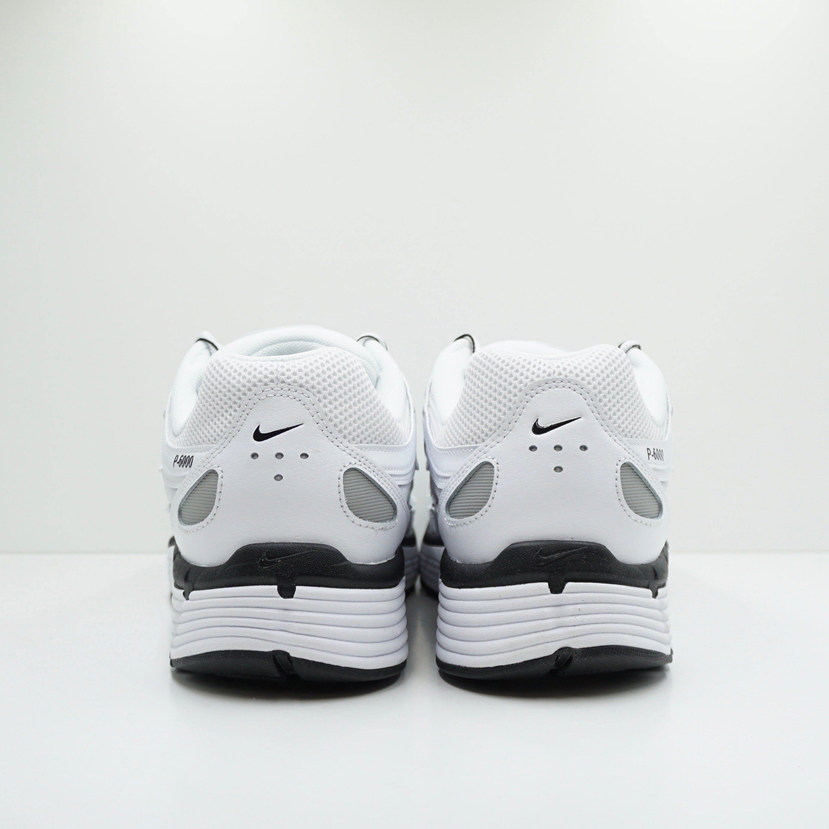 Nike P-6000 White Metallic Silver Black