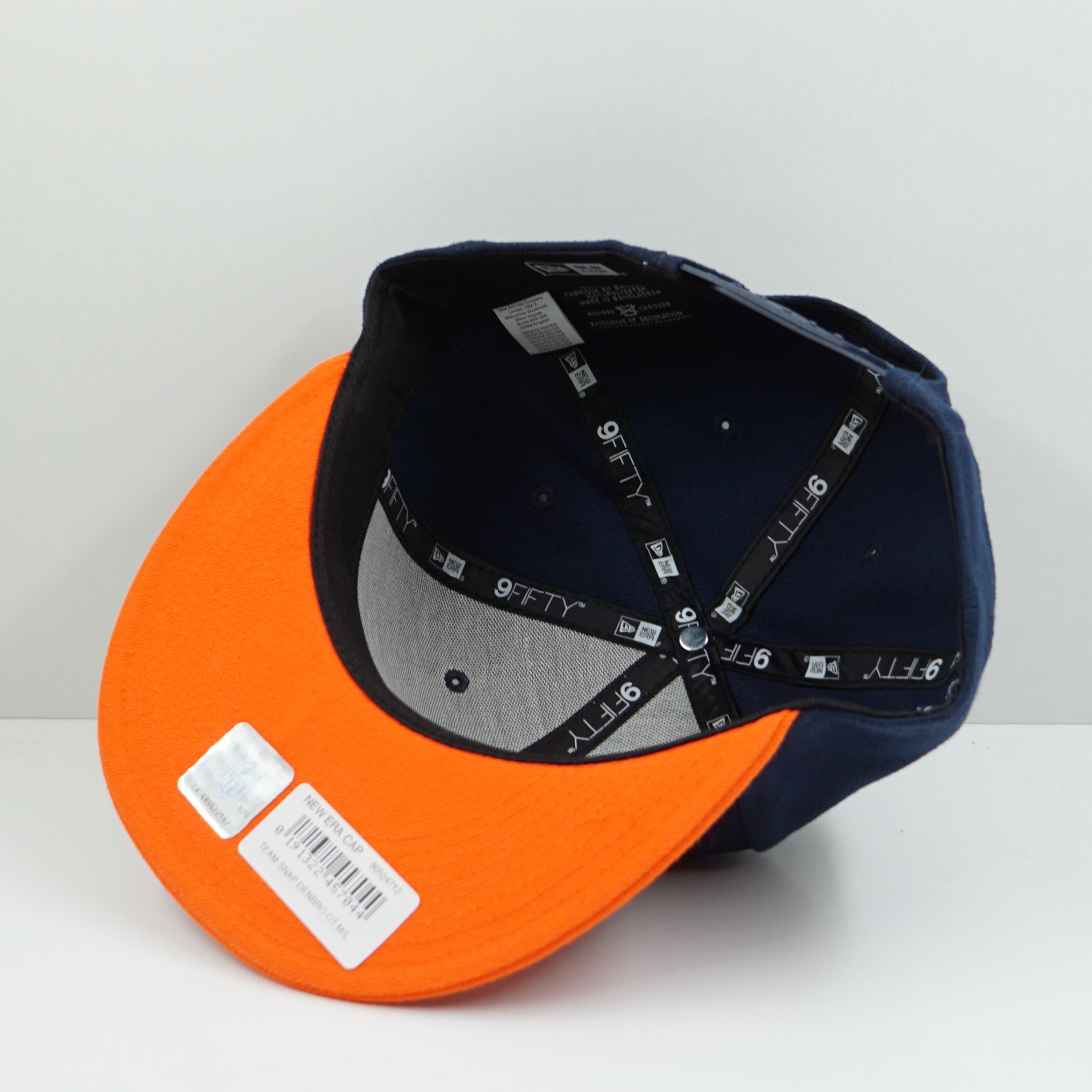 New Era Denver Broncos Navy Orange Snapback Cap