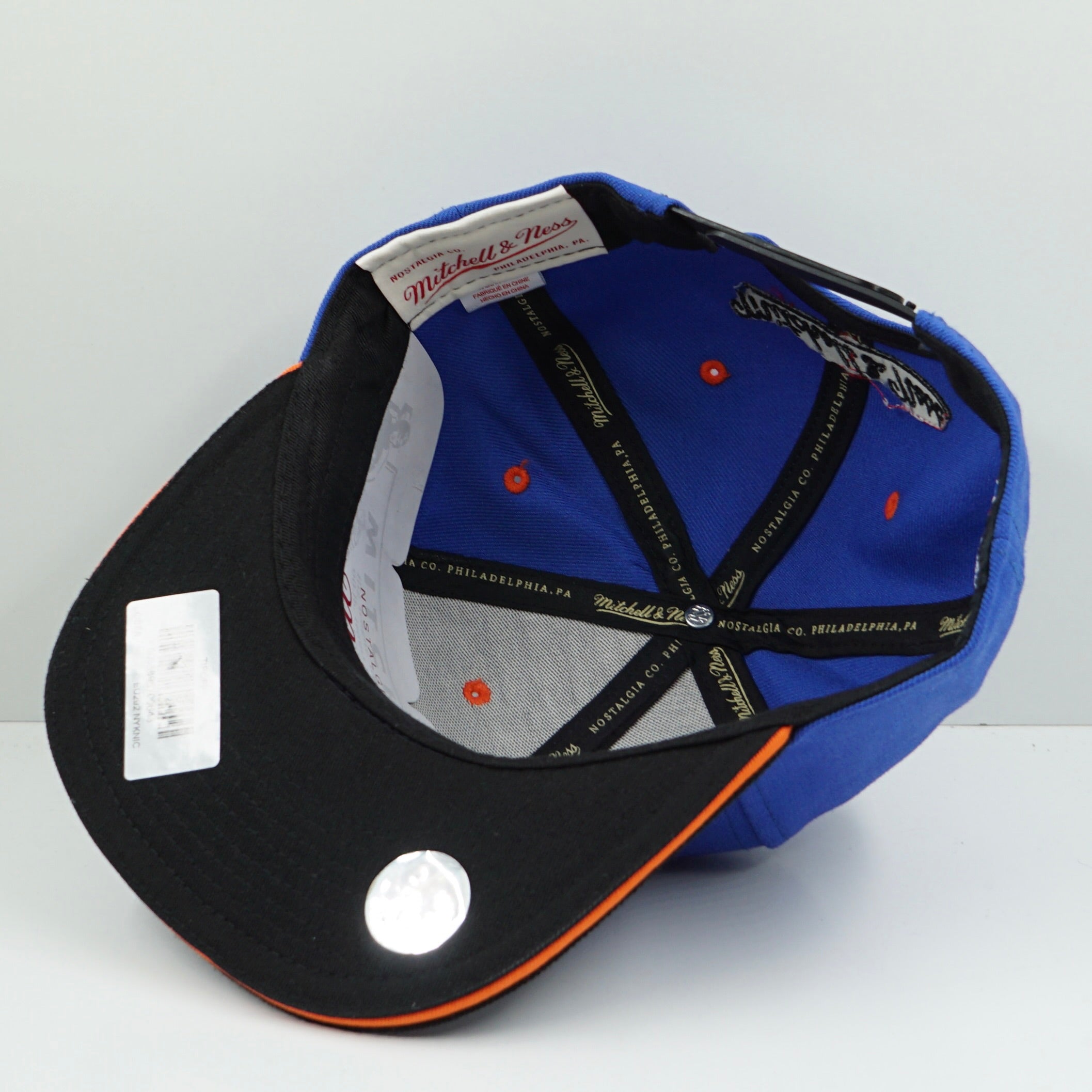 Mitchell & Ness New York Knicks Blue Snapback Cap
