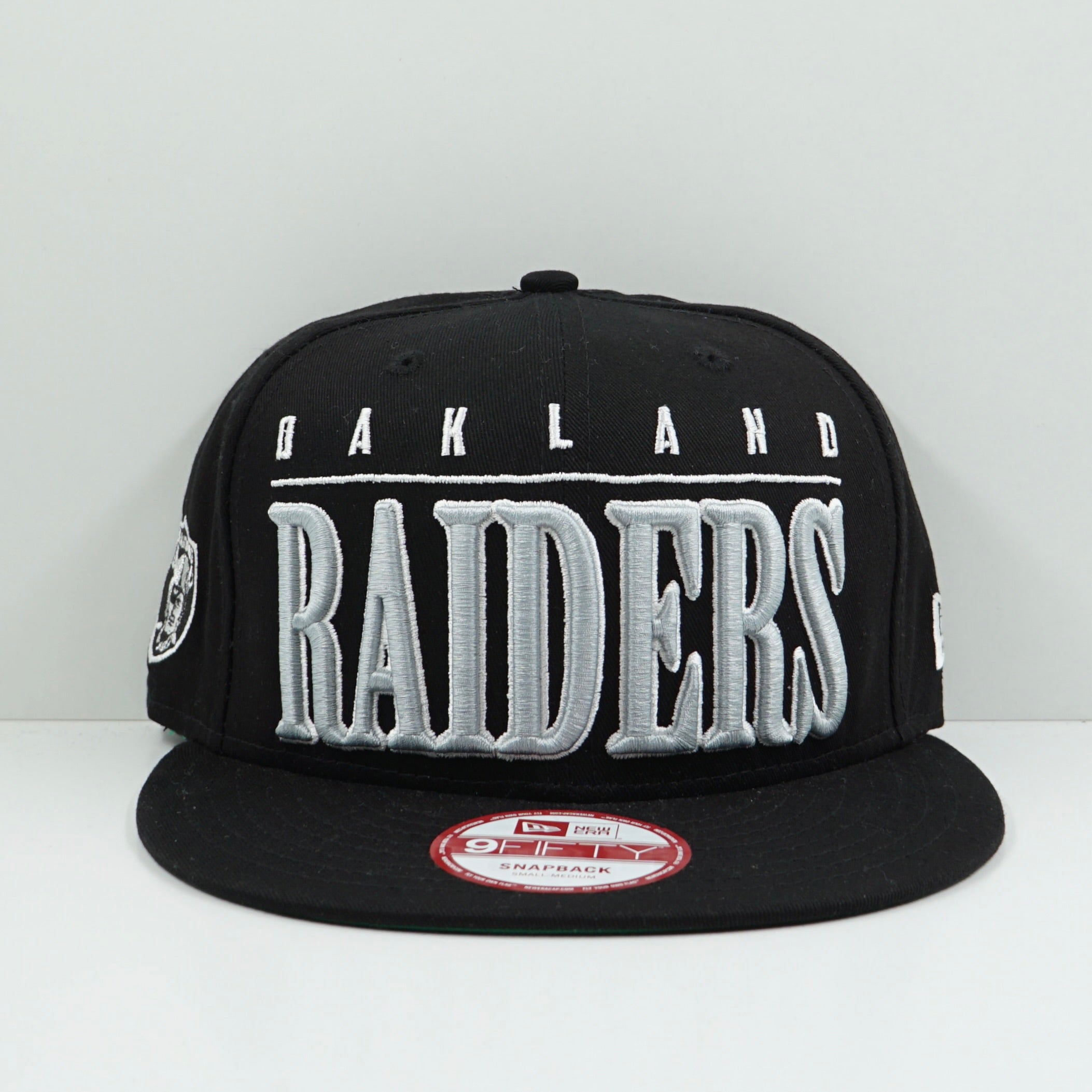 New Era Oakland Raiders Black Grey Snapback Cap