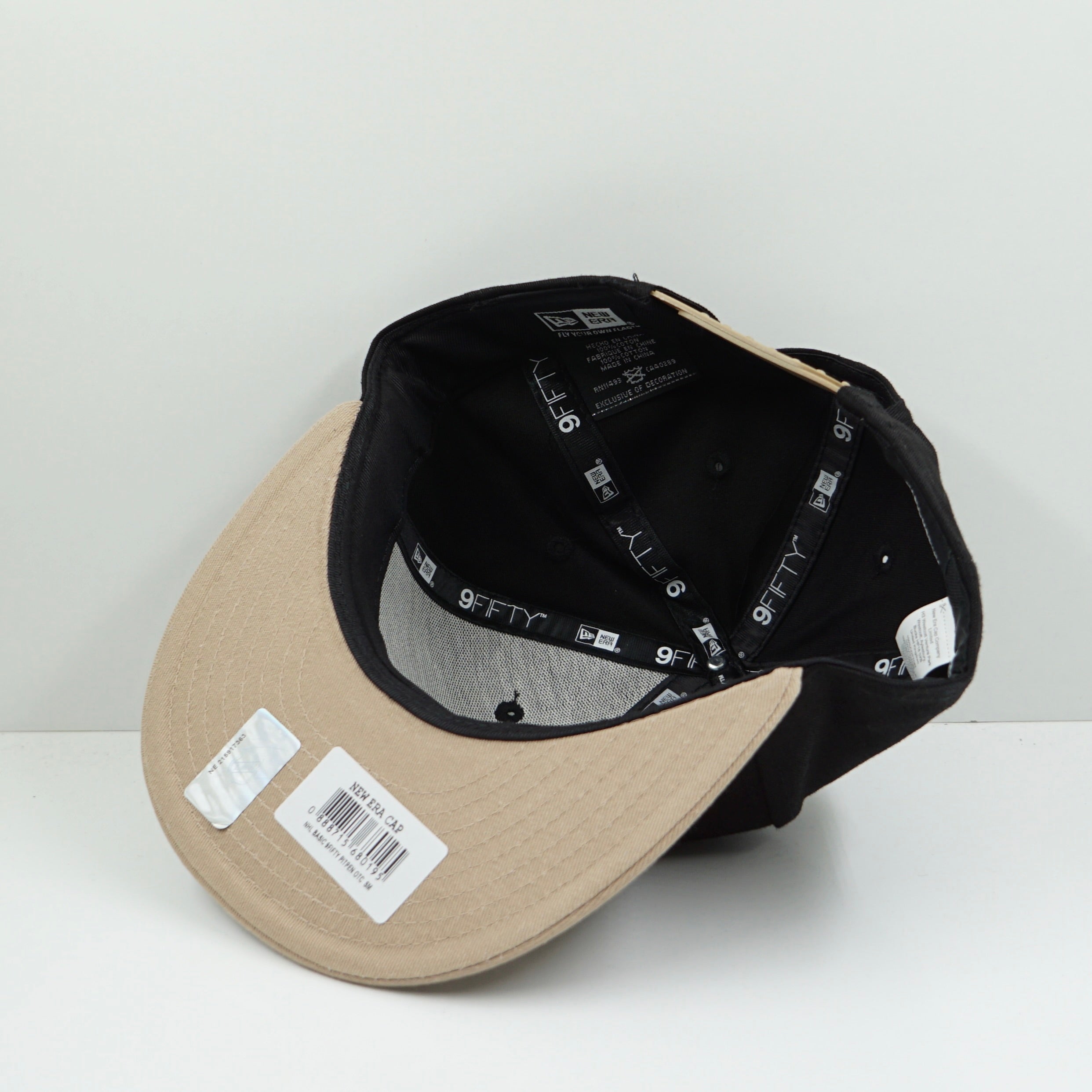 New Era Pittsburgh Penguins Black Beige Snapback Cap