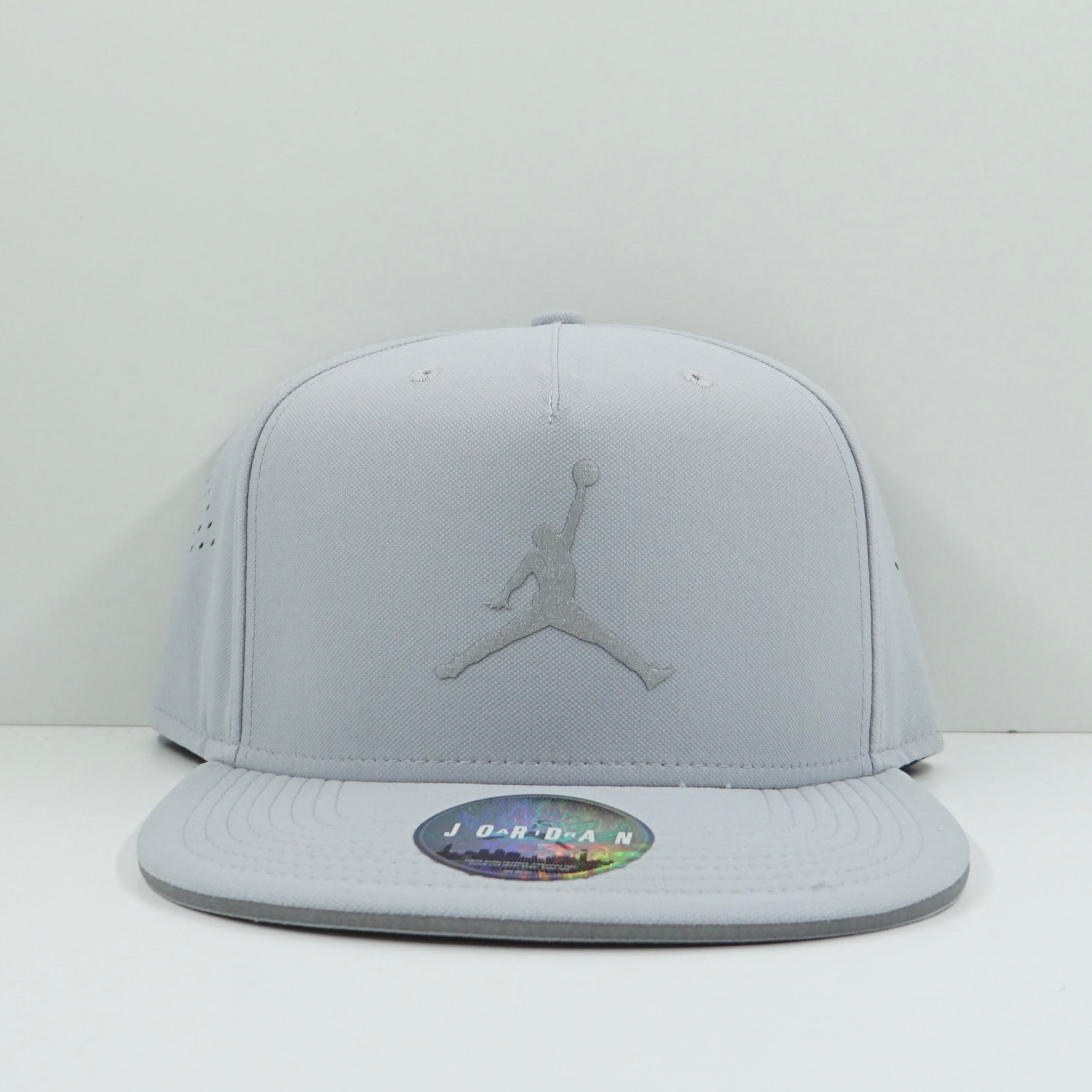Jordan Grey Perforated Snapback Cap