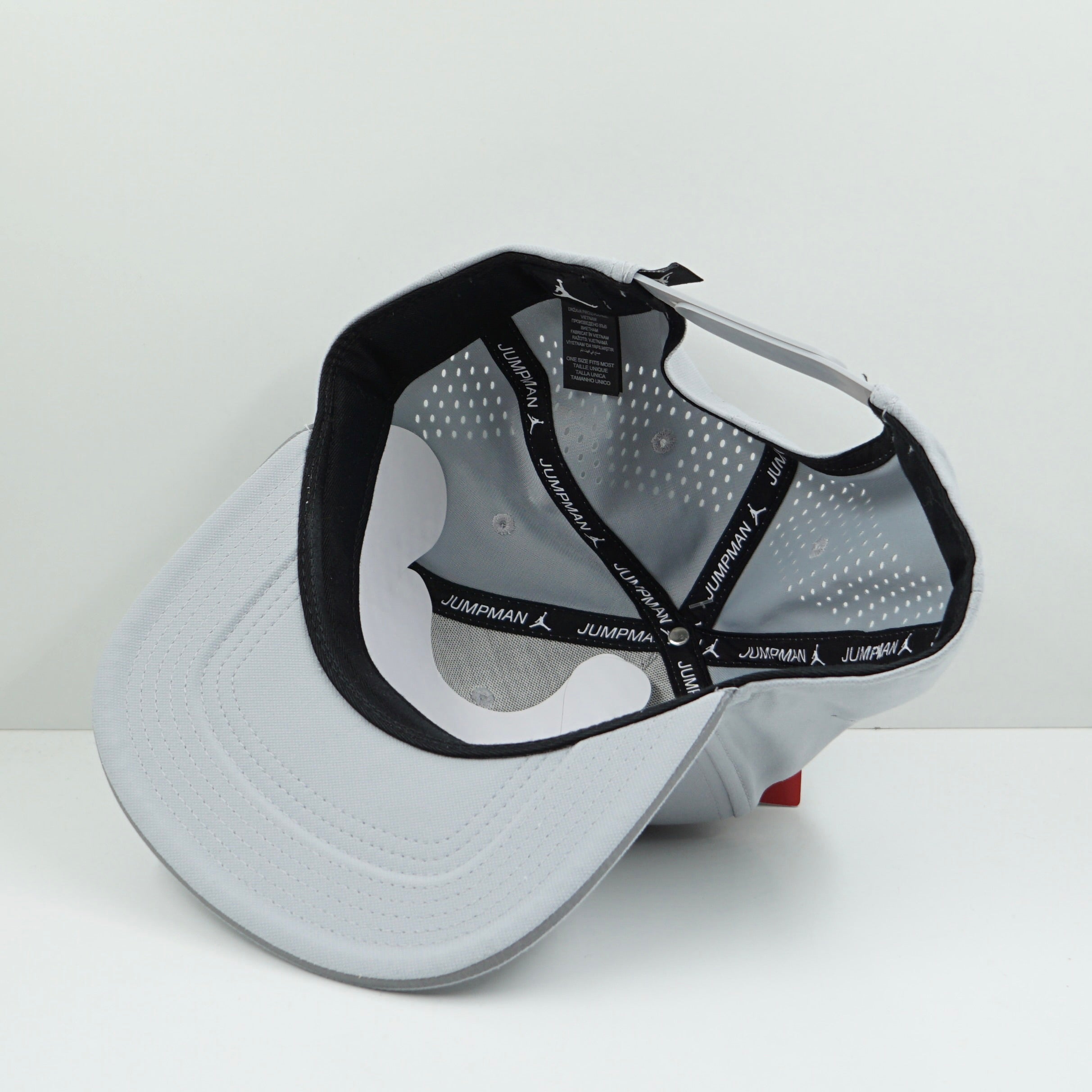 Jordan Grey Perforated Snapback Cap