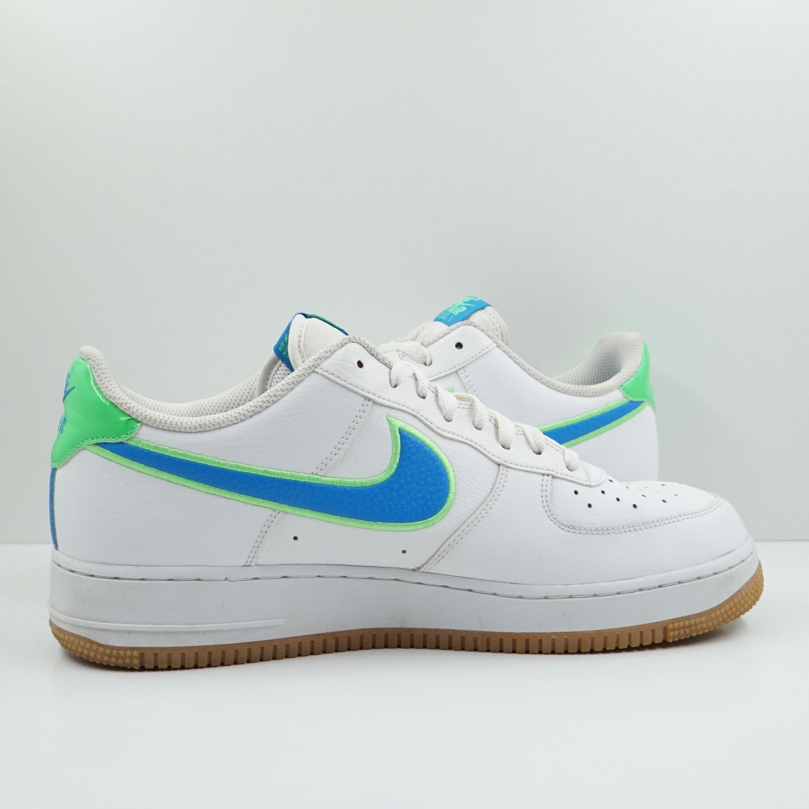 Nike Air Force 1 Low White Poison Green Photo Blue Gum