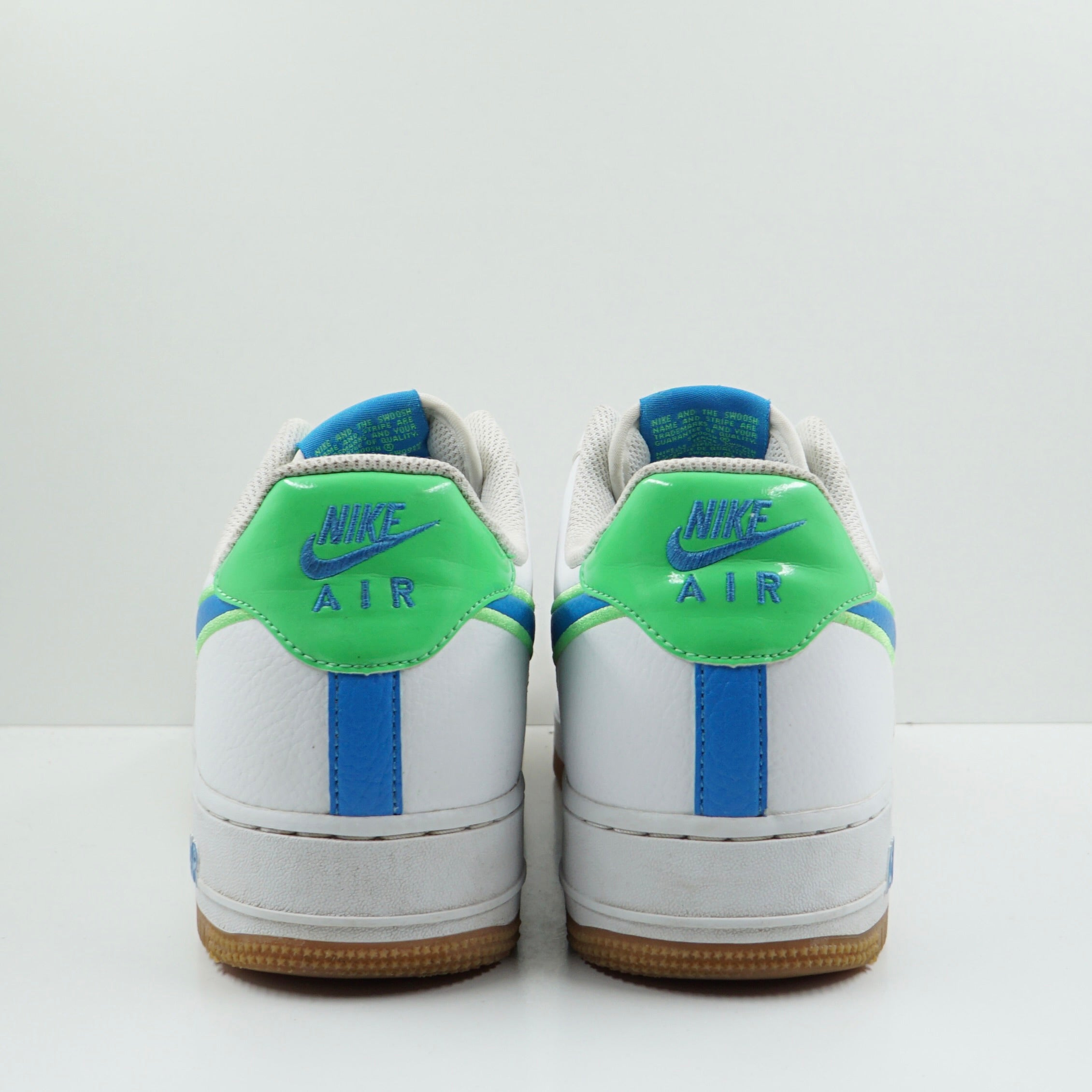 Nike Air Force 1 Low White Poison Green Photo Blue Gum