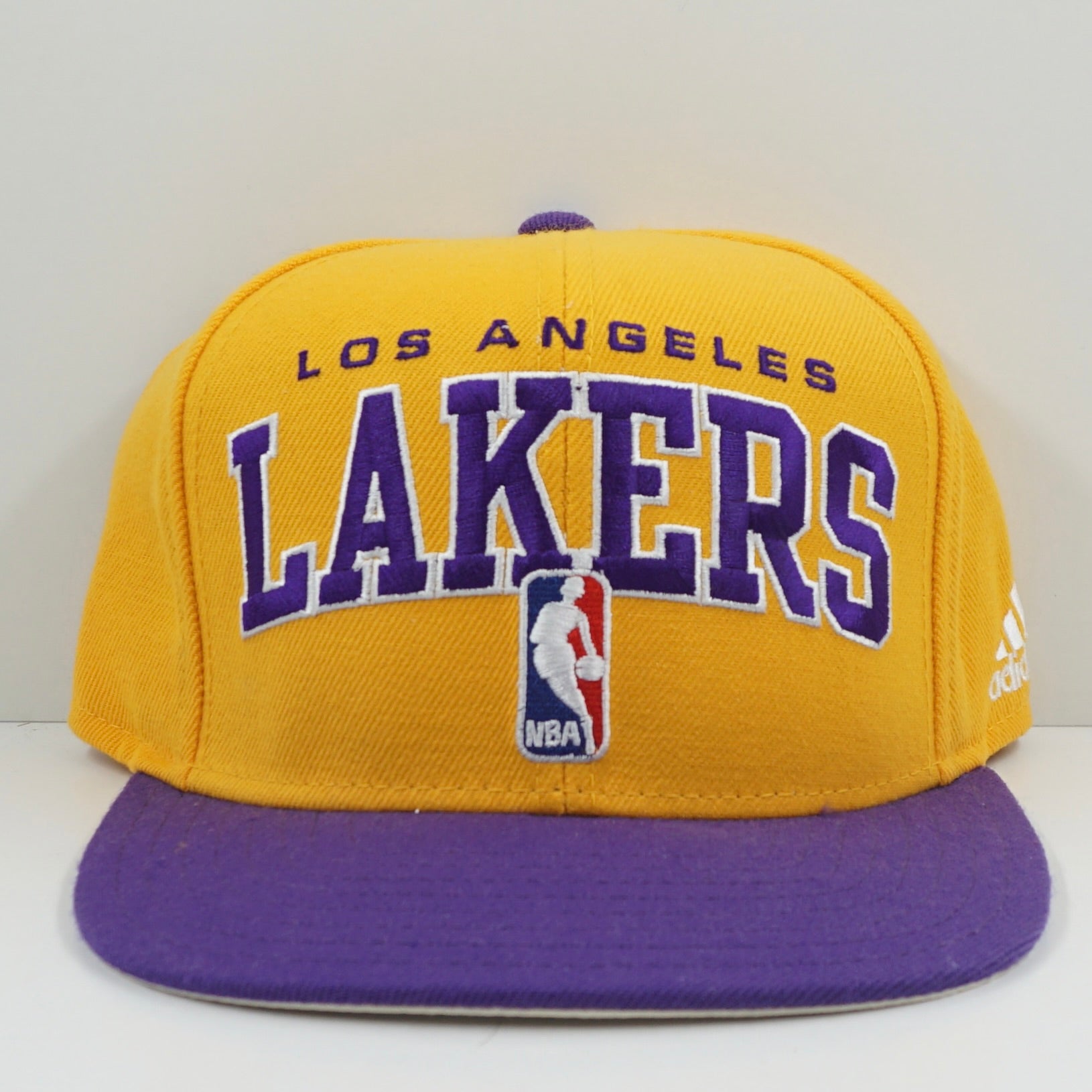 Adidas NBA Lakers Yellow Purple Snapback Cap