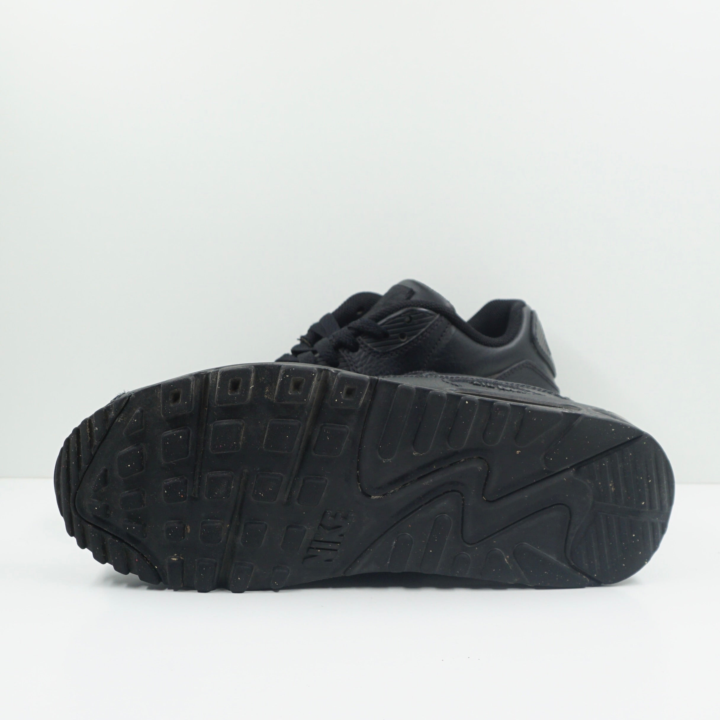 Nike Air Max 90 Leather Triple Black (GS)